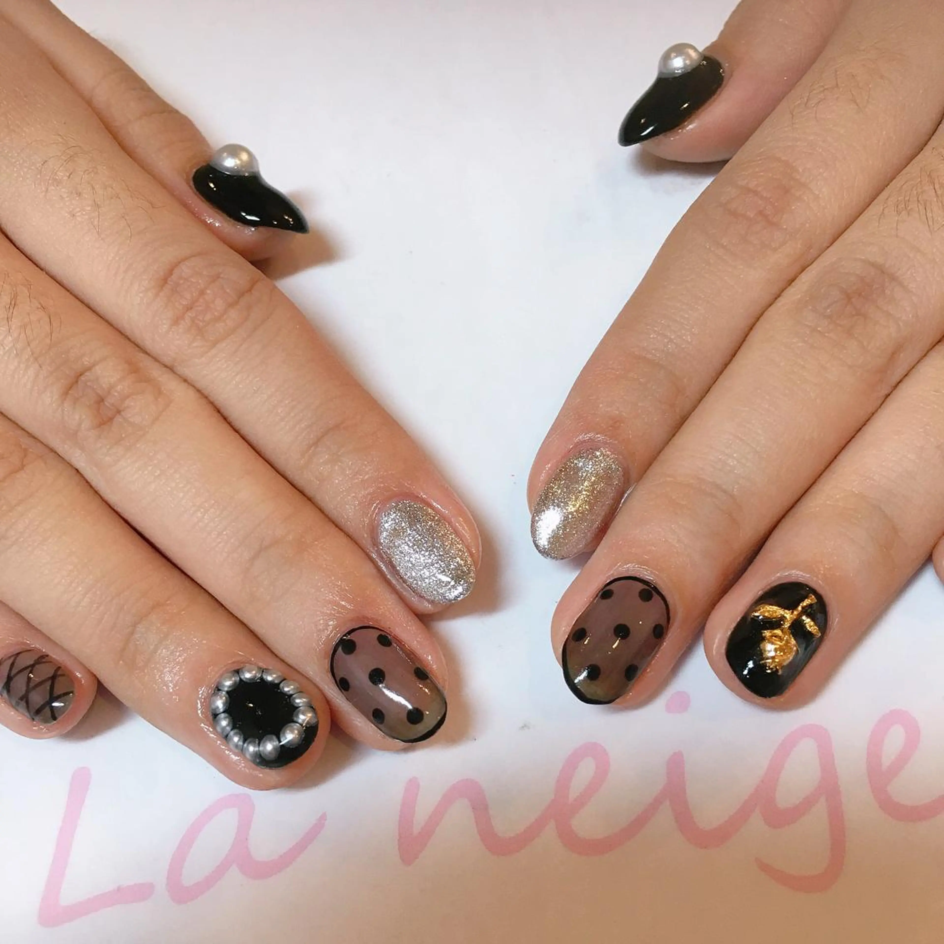 ネイル La neige* yuki 🥯🍑のネイルデザイン