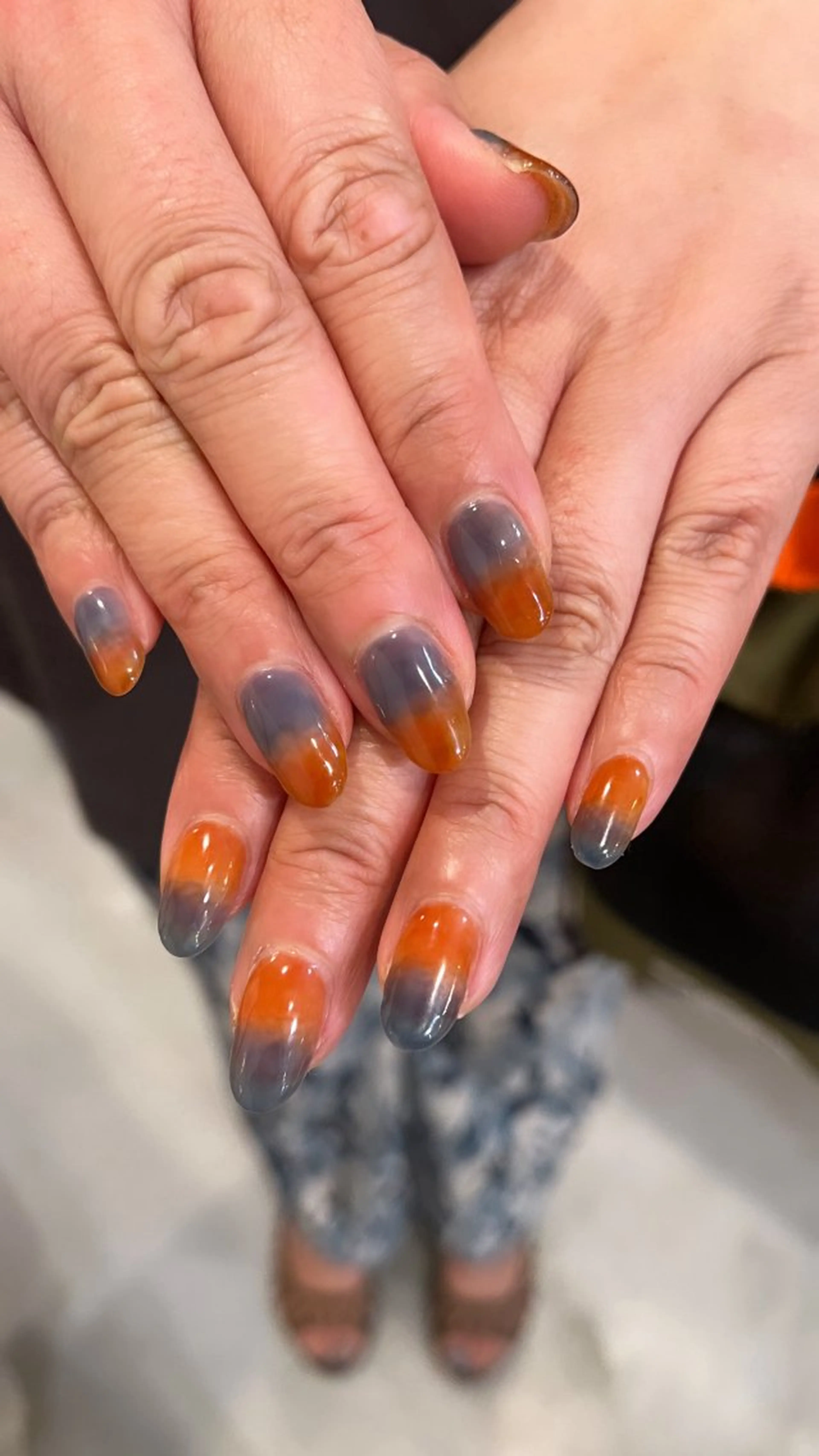 ネイル おそろいネイル miyuu 𓂃🫧‪のネイルデザイン