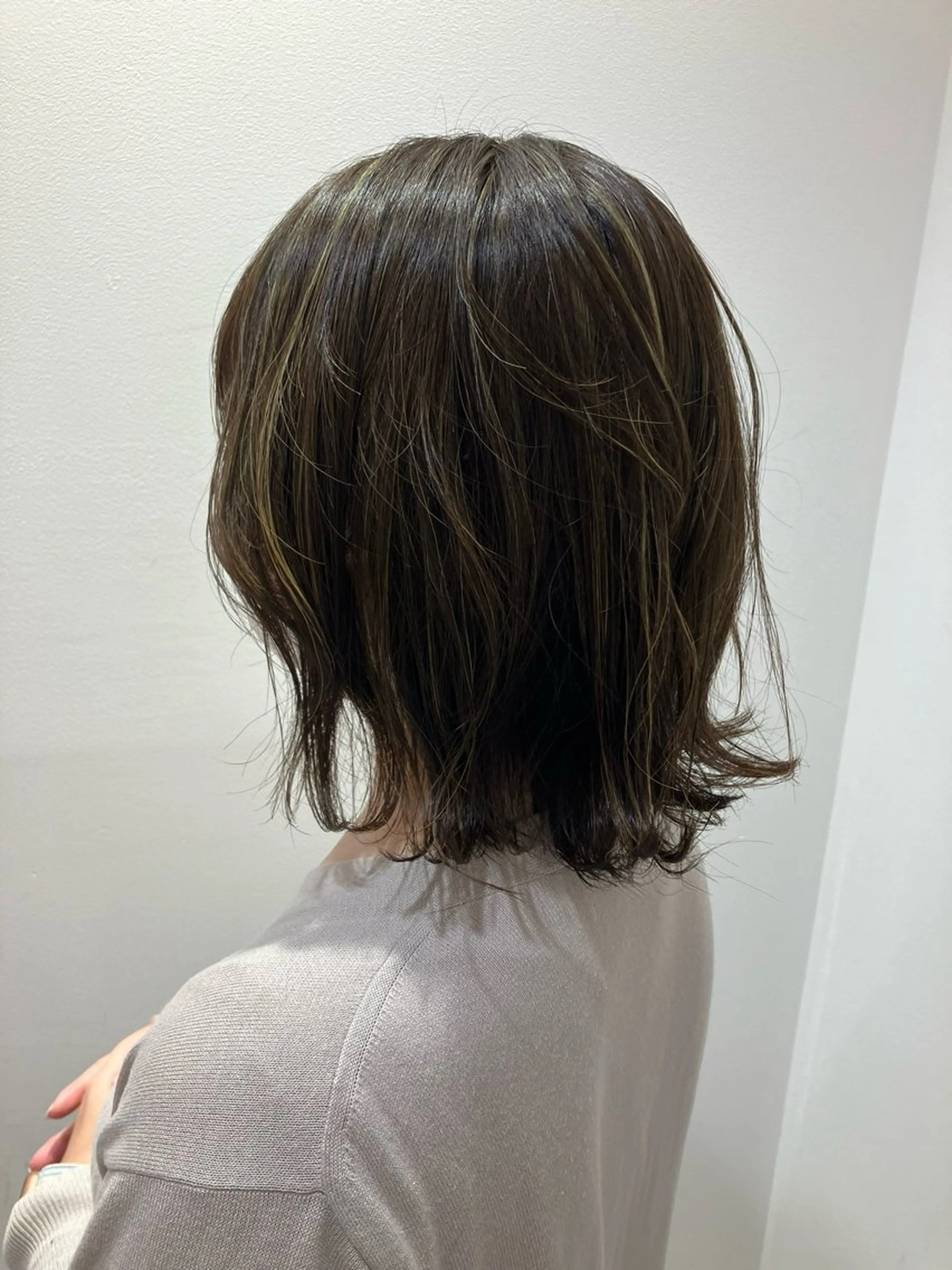 ミディアム カラー ヘアアレンジ 切りっぱなしボブ ショートボブ 丸みショート ボブ くびれヘア 小顔似合わせカット/ レイヤー/mai‪のヘアスタイル