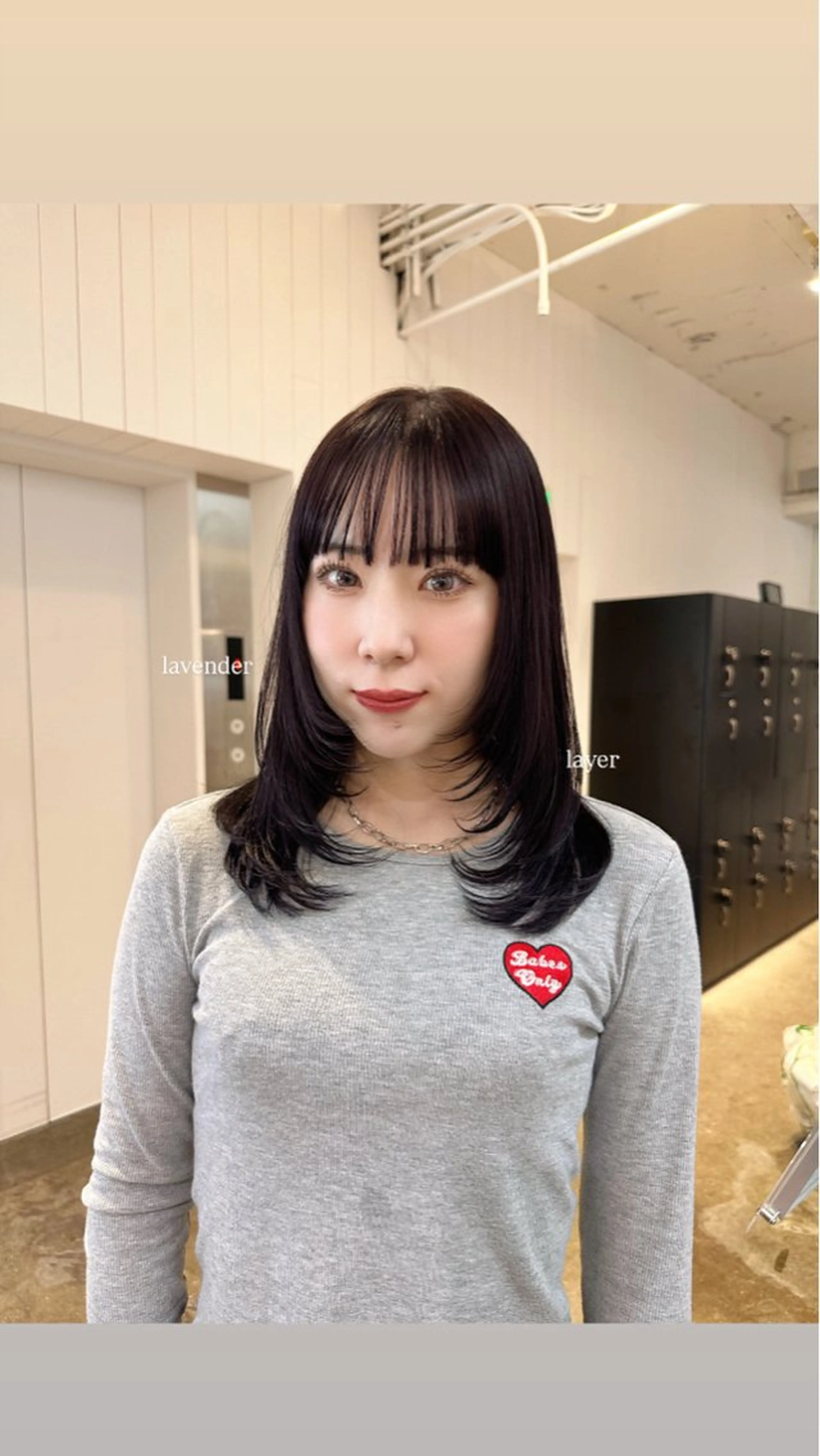 ミディアム カラー カット Haruka 🎀暖色カラーのヘアスタイル