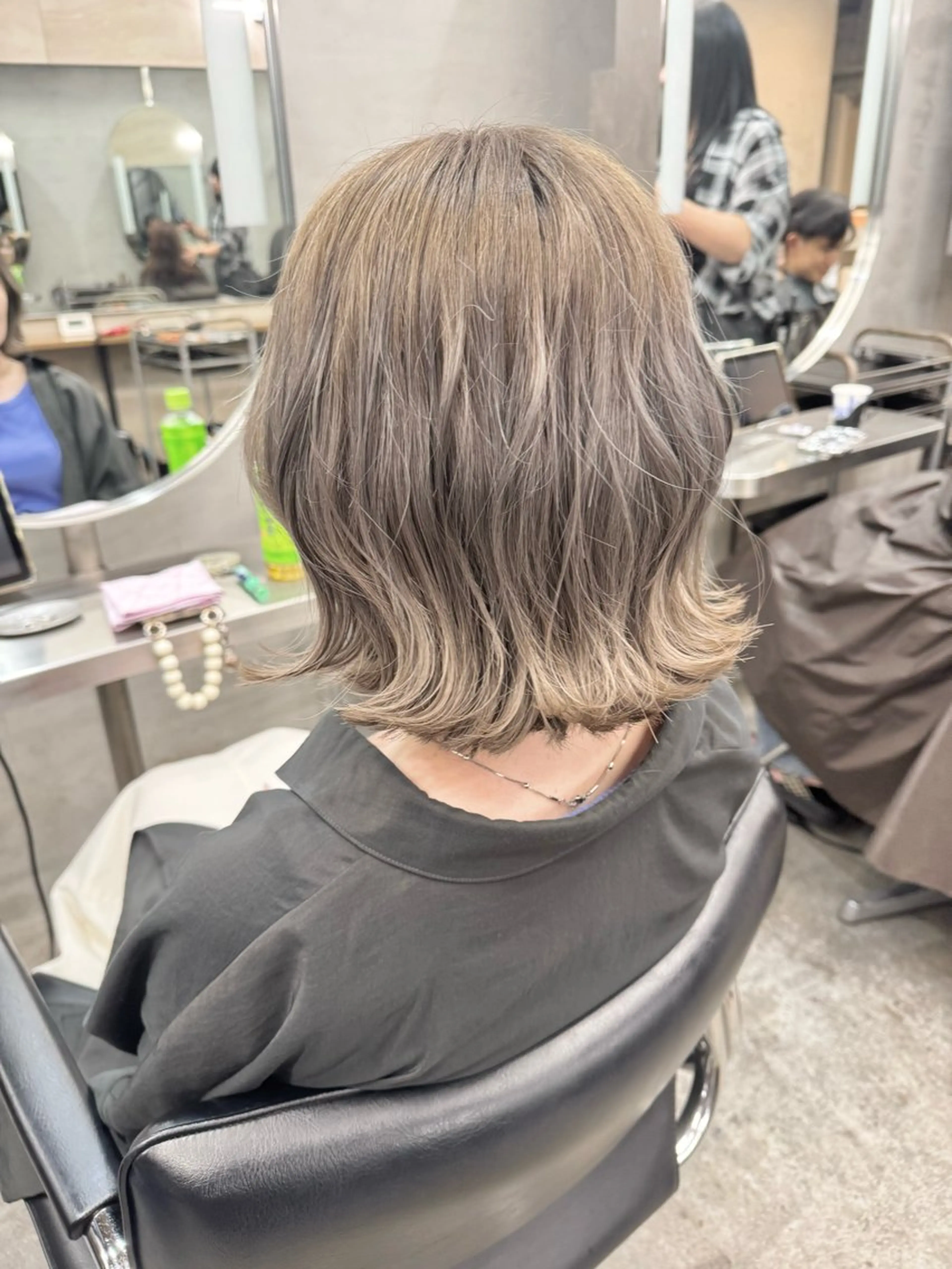 ミディアム カラー ヘアカラー トリートメント ヘアセット 髪質改善＆艶カラー Zina💋池袋のヘアスタイル