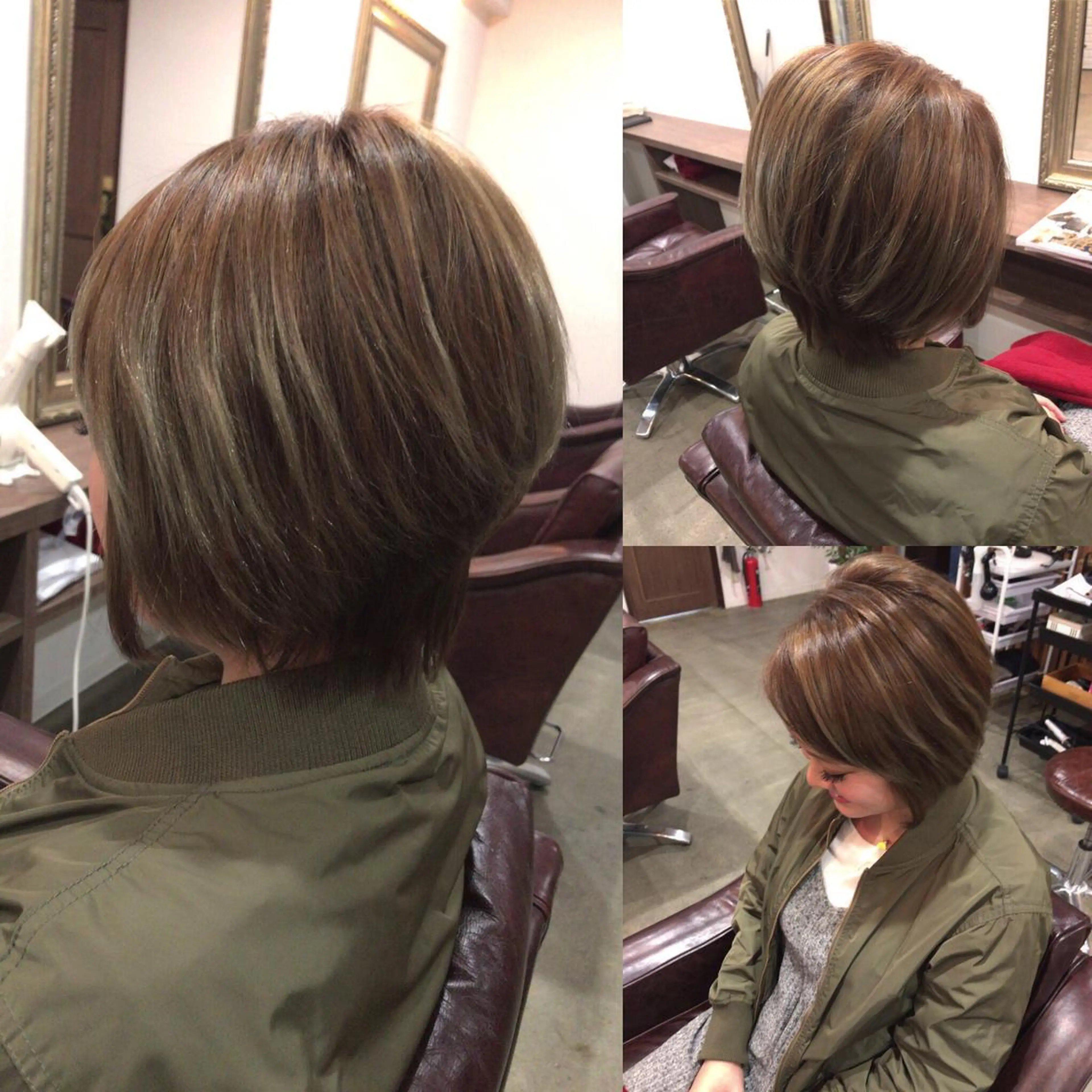 ショート カラー レイヤーカット匠 イソザキノリユキのヘアスタイル