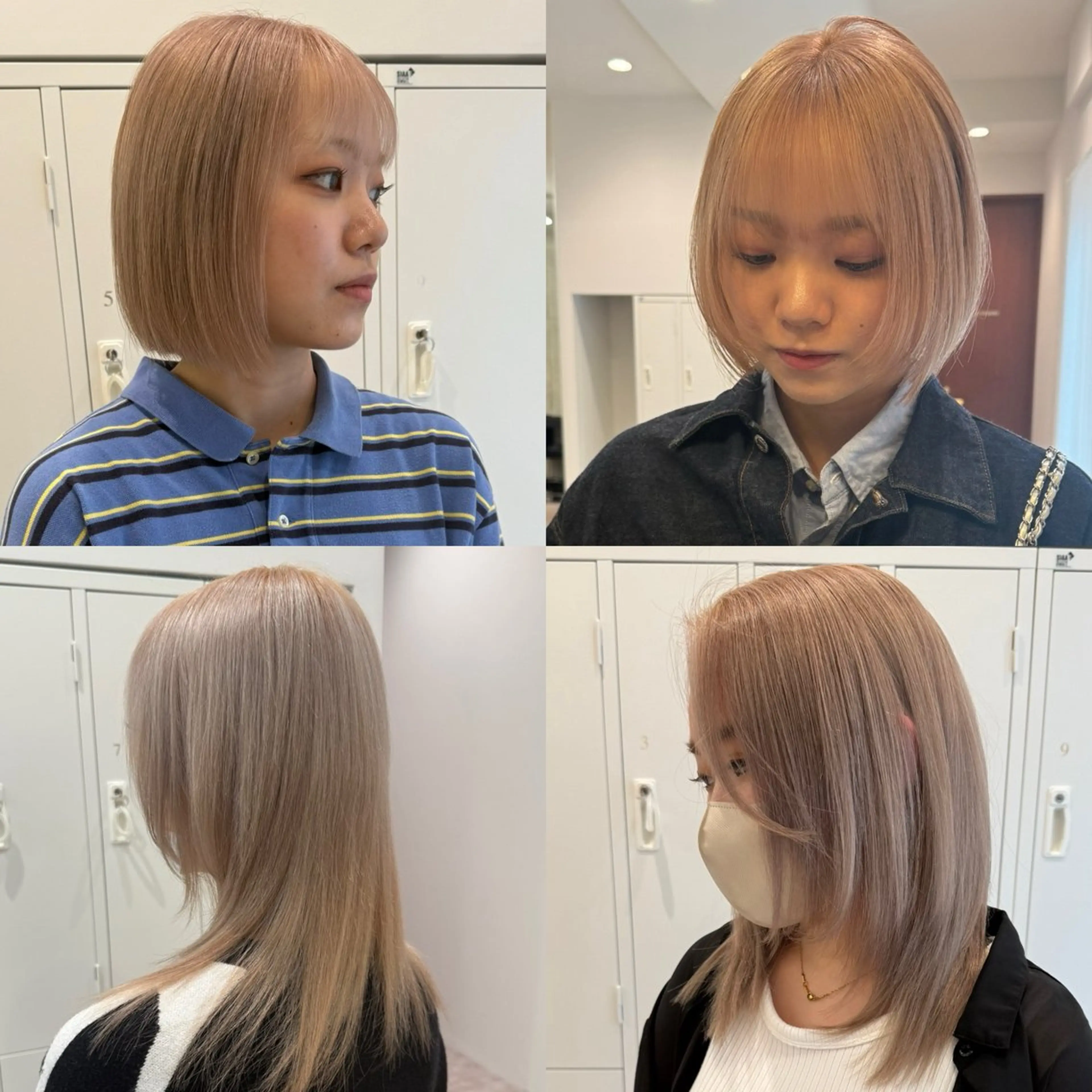 ロング ボブ ハッシュカット 髪質改善 韓国風ヘア レイヤーカット カット ヘアカラー トリートメント 立川✨ブリーチ/ ケアブリーチ特化✨のヘアスタイル