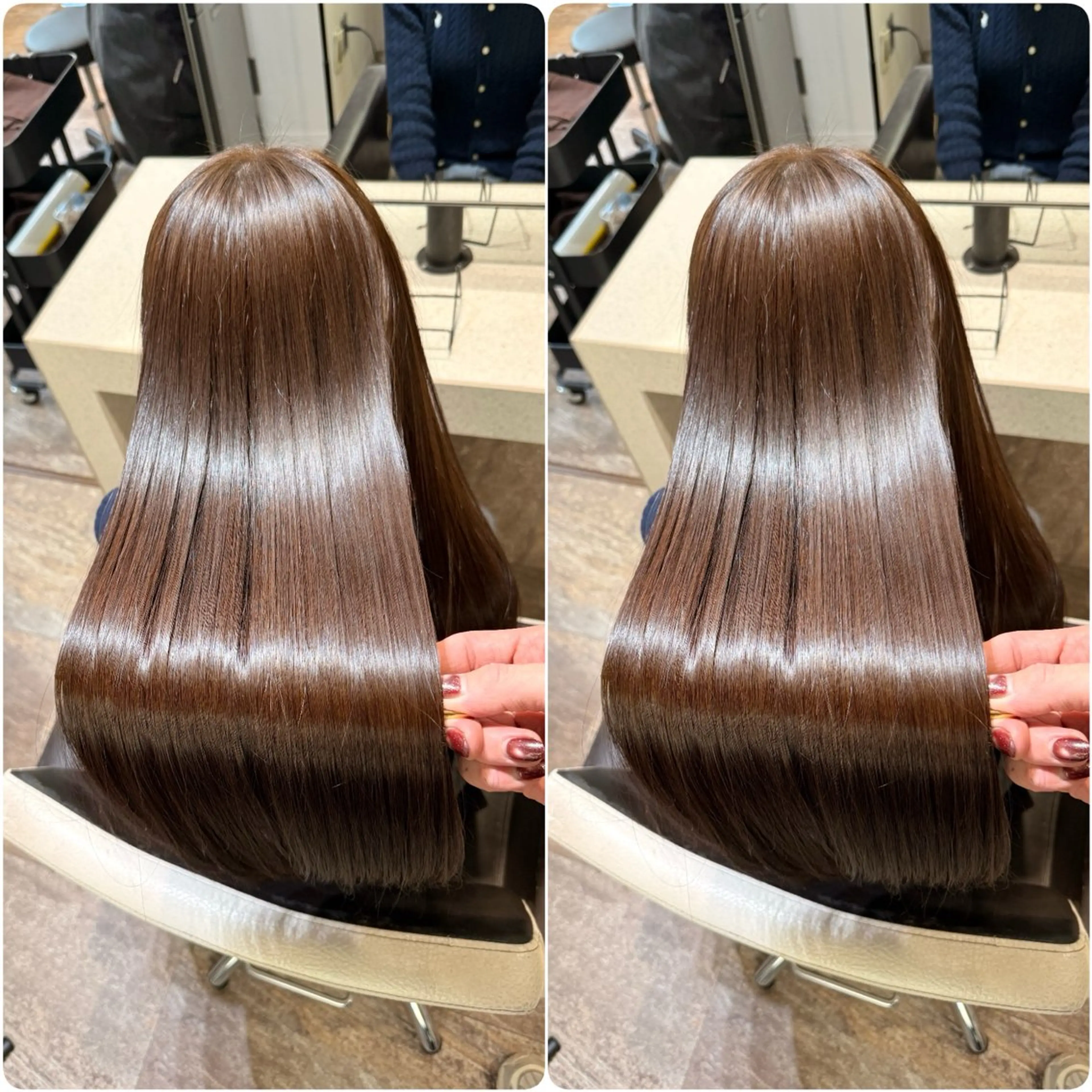 ロング カラー カット ヘアカラー トリートメント ヘッドスパ youres hair 髪質改善トリートメント&ヘッドスパ　新宿EAST所属・🌹ULTOWA🌹 髪質改善/縮毛/店長のヘアスタイル