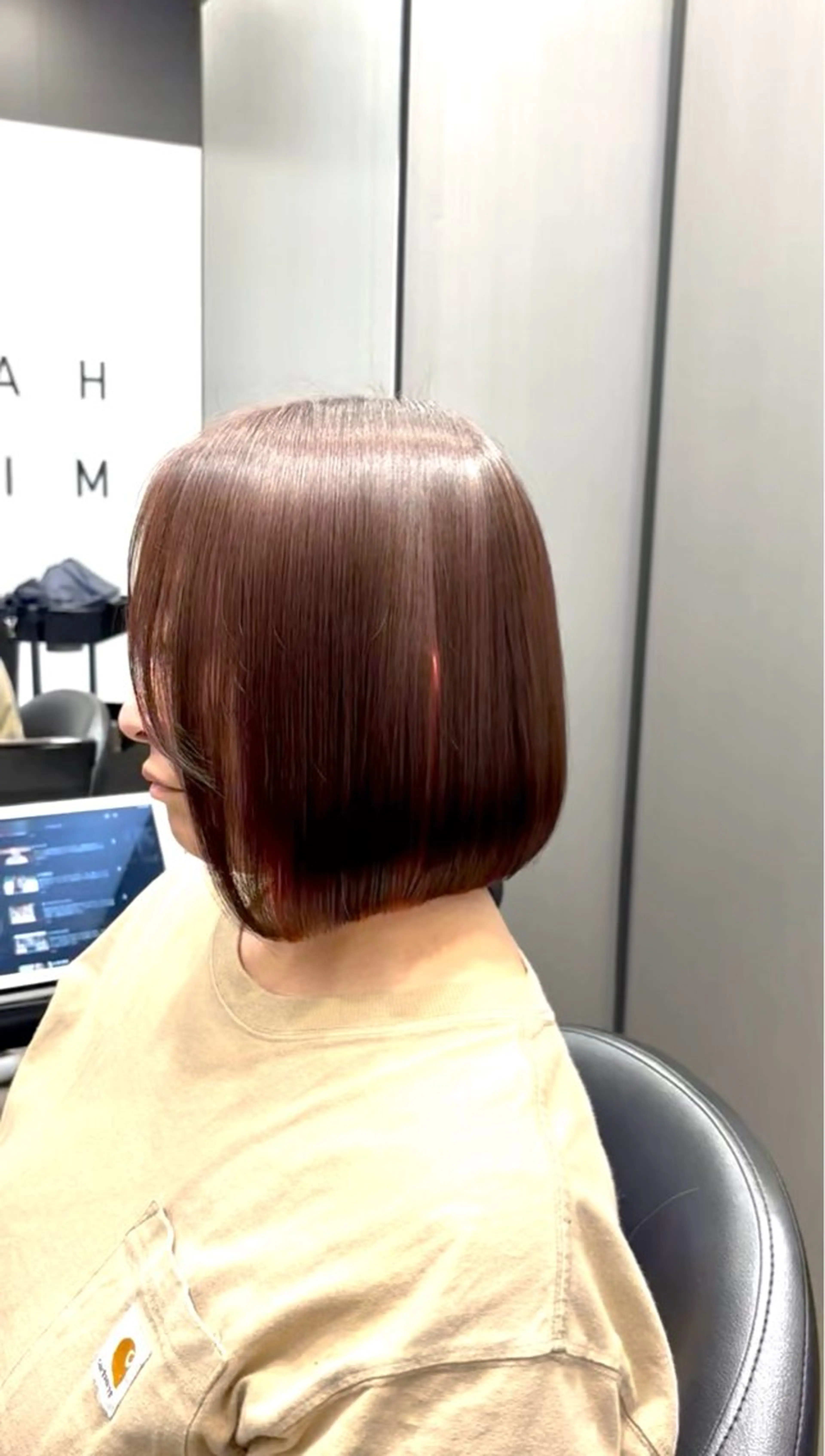 ショート ボブ 縮毛矯正 カット 縮毛矯正 HARUKI  MINATO Japan広島紙屋町店所属・hmj紙屋町店 脊戸智志のエステ・リラクイメージ