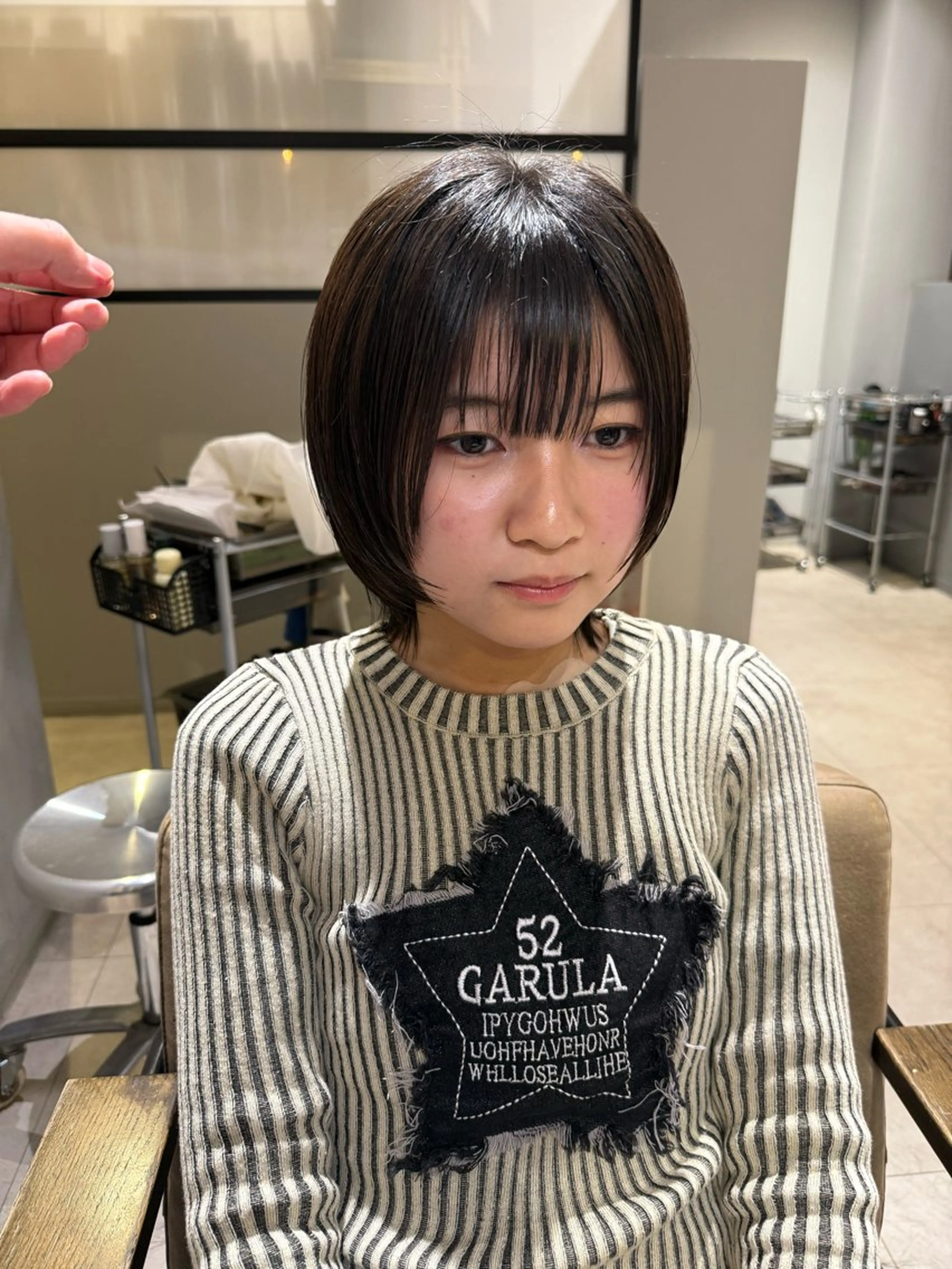 ショート ショートヘア ウルフカット カット 石原圭悟 /ショート/艶カラーのヘアスタイル