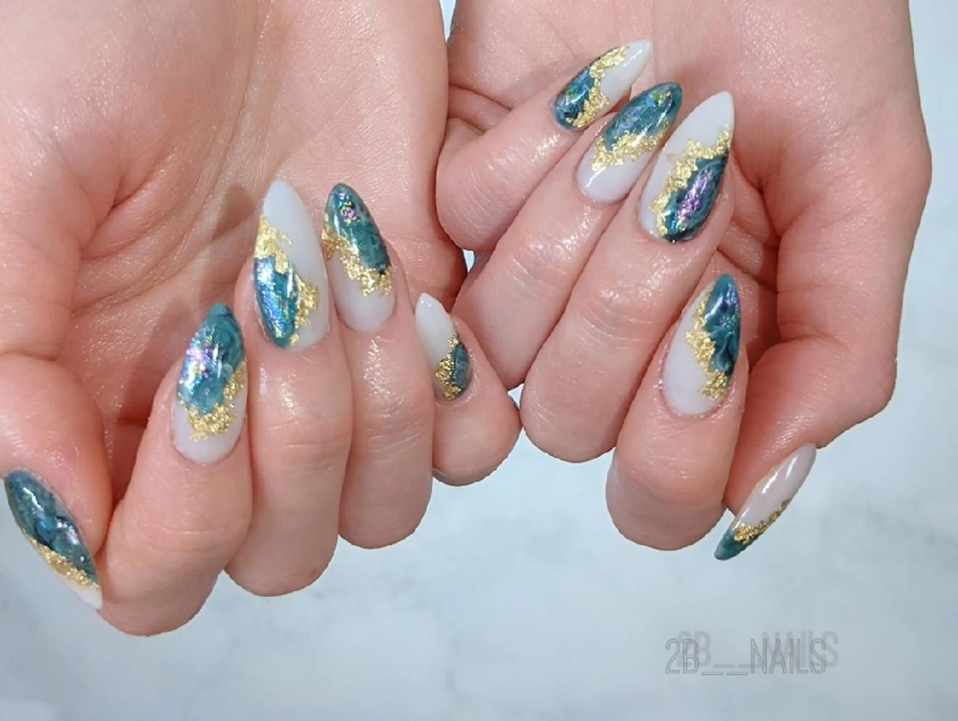 ネイル ロングネイル 2B__nails ニービー京都伏見区のネイルデザイン