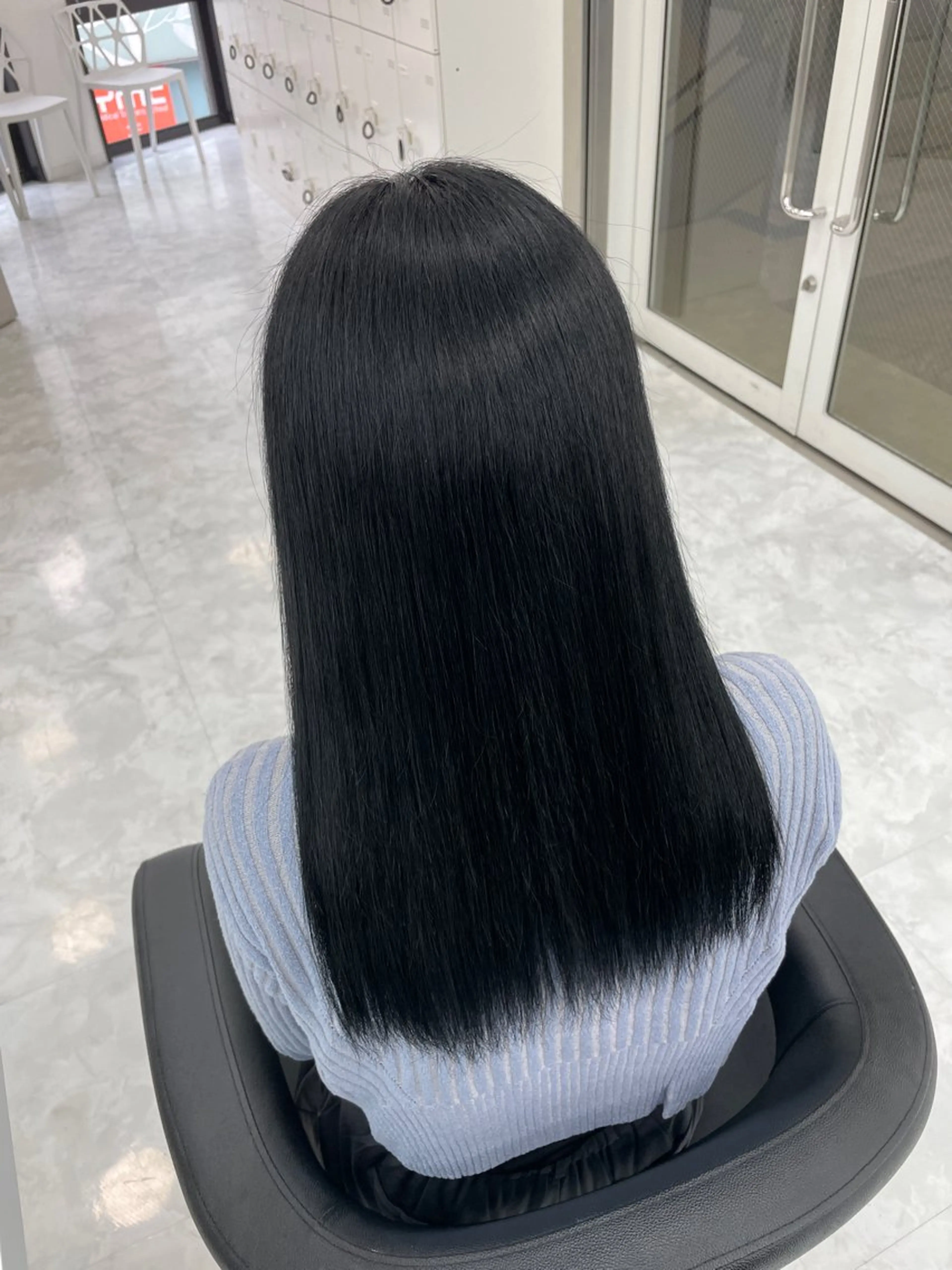 セミロング ヘアカラー MOE 福岡韓国ヘア✧︎のヘアスタイル