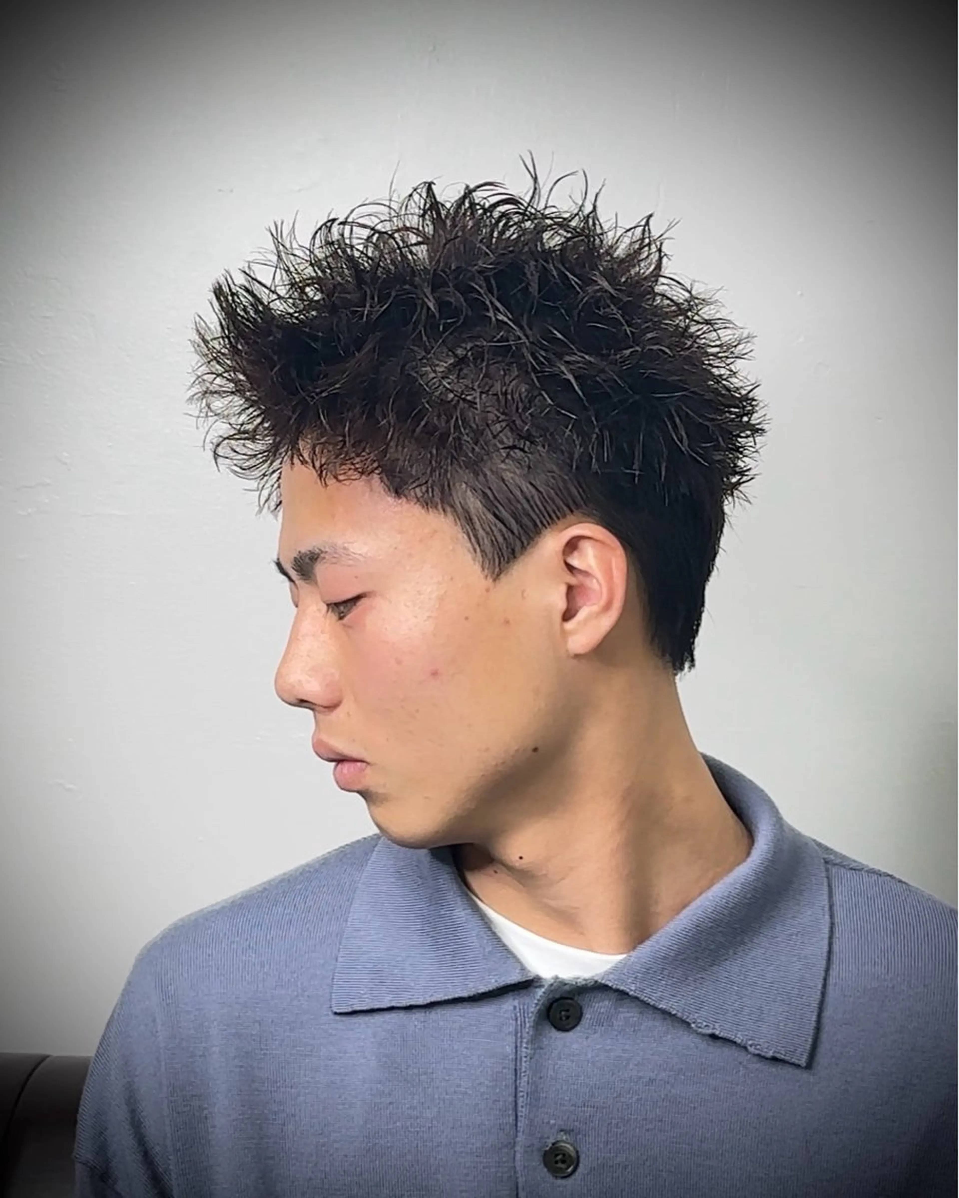 ショート パーマ メンズ メンズパーマ 金沢メンズサロン anciel金山慎吾のヘアスタイル