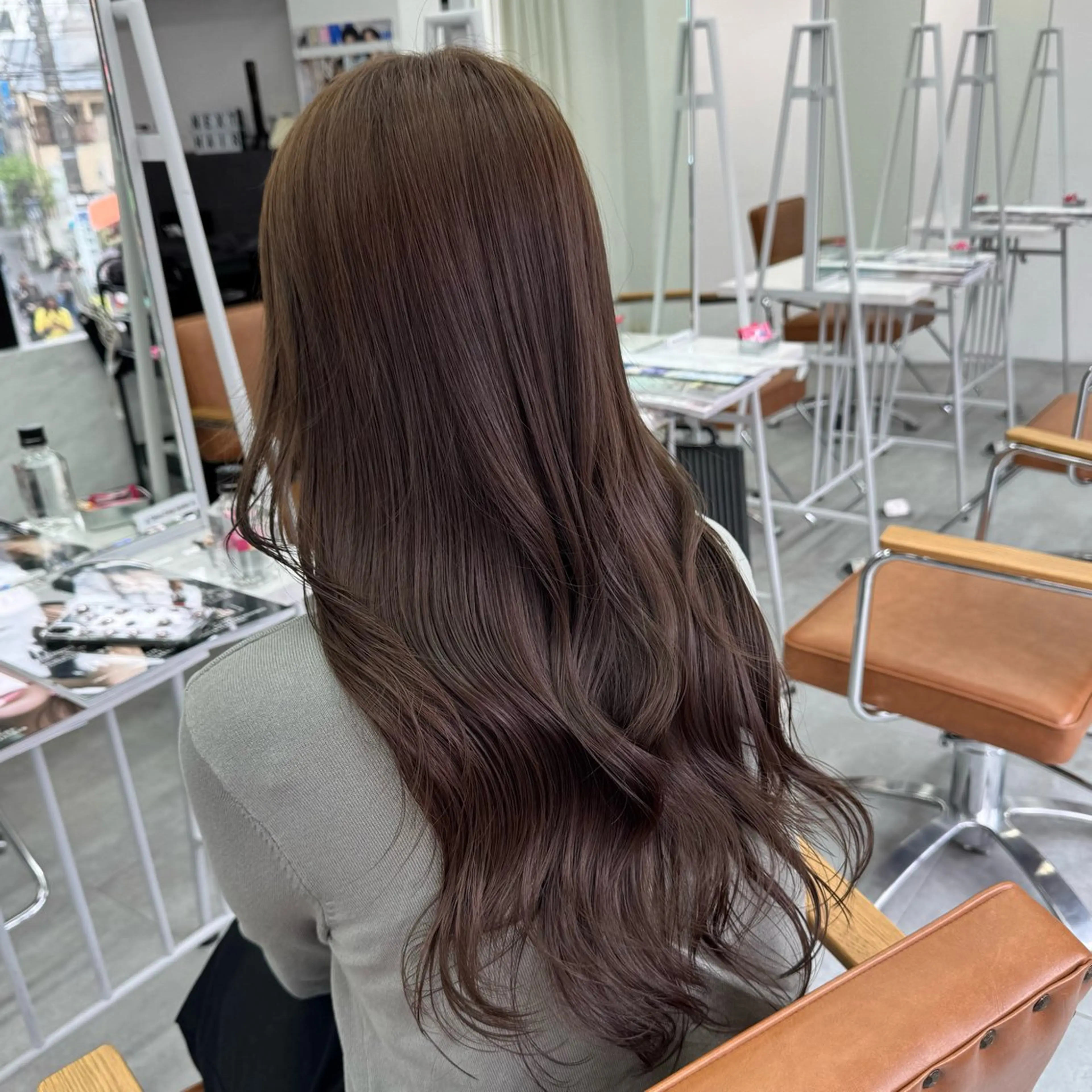 ロング カラー ヘアアレンジ ヘアカラー ブリーチなしカラー /ベージュ/安形翔のヘアスタイル