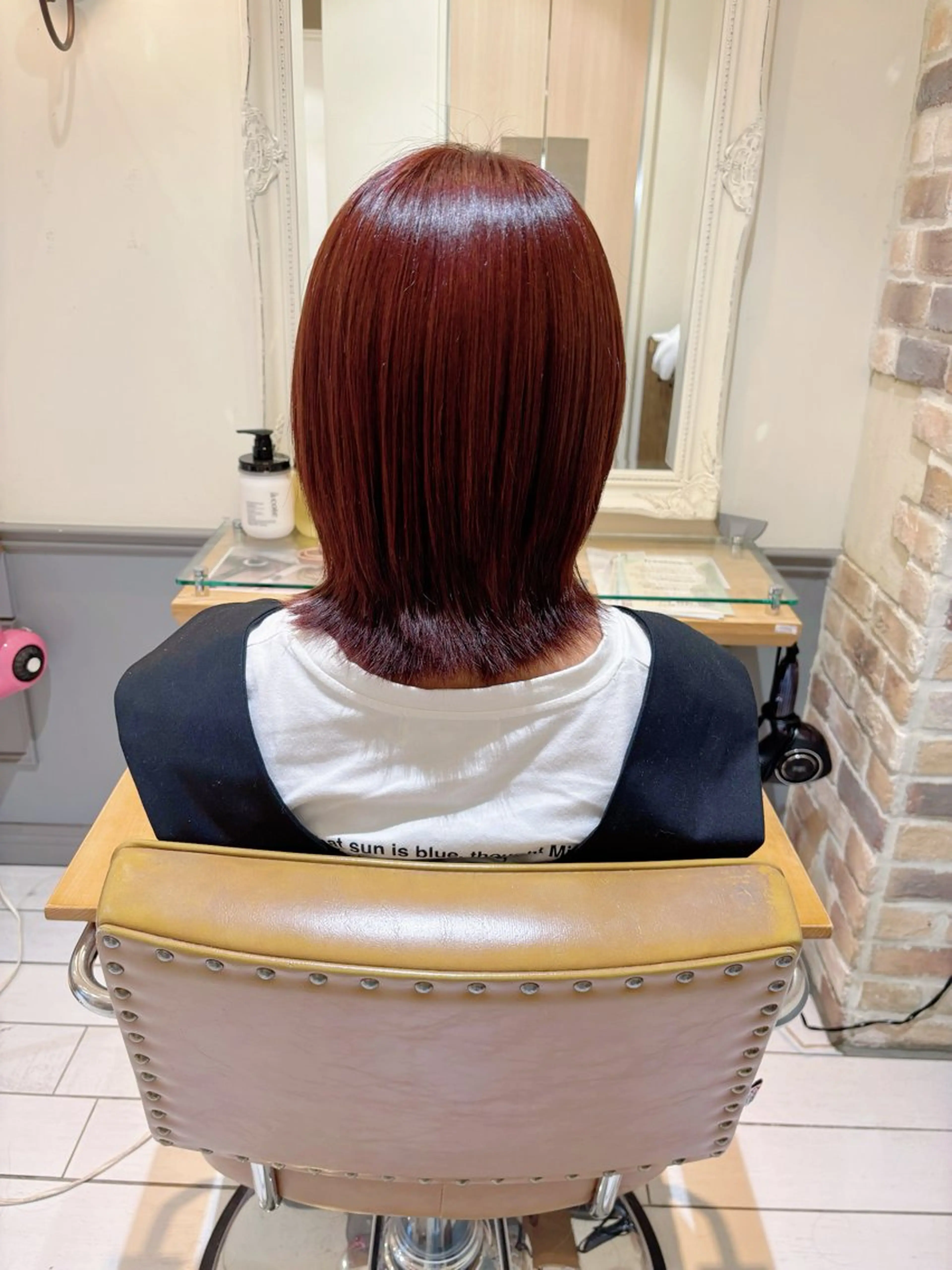 ミディアム カラー オレンジ ピンクカラー Noel .⋆𝜗𝜚のヘアスタイル