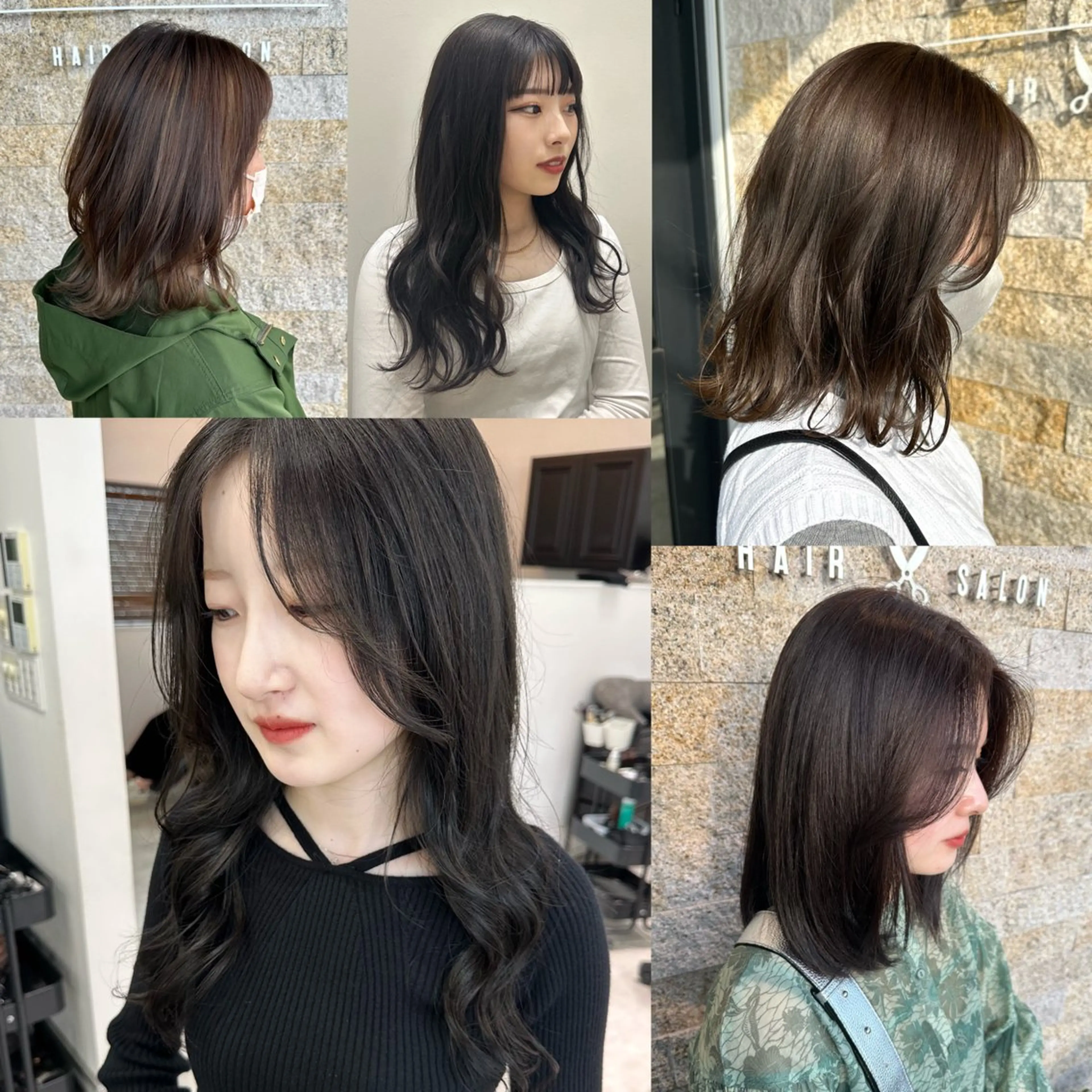 ミディアム カラー recipe 黒木 彩那のヘアスタイル