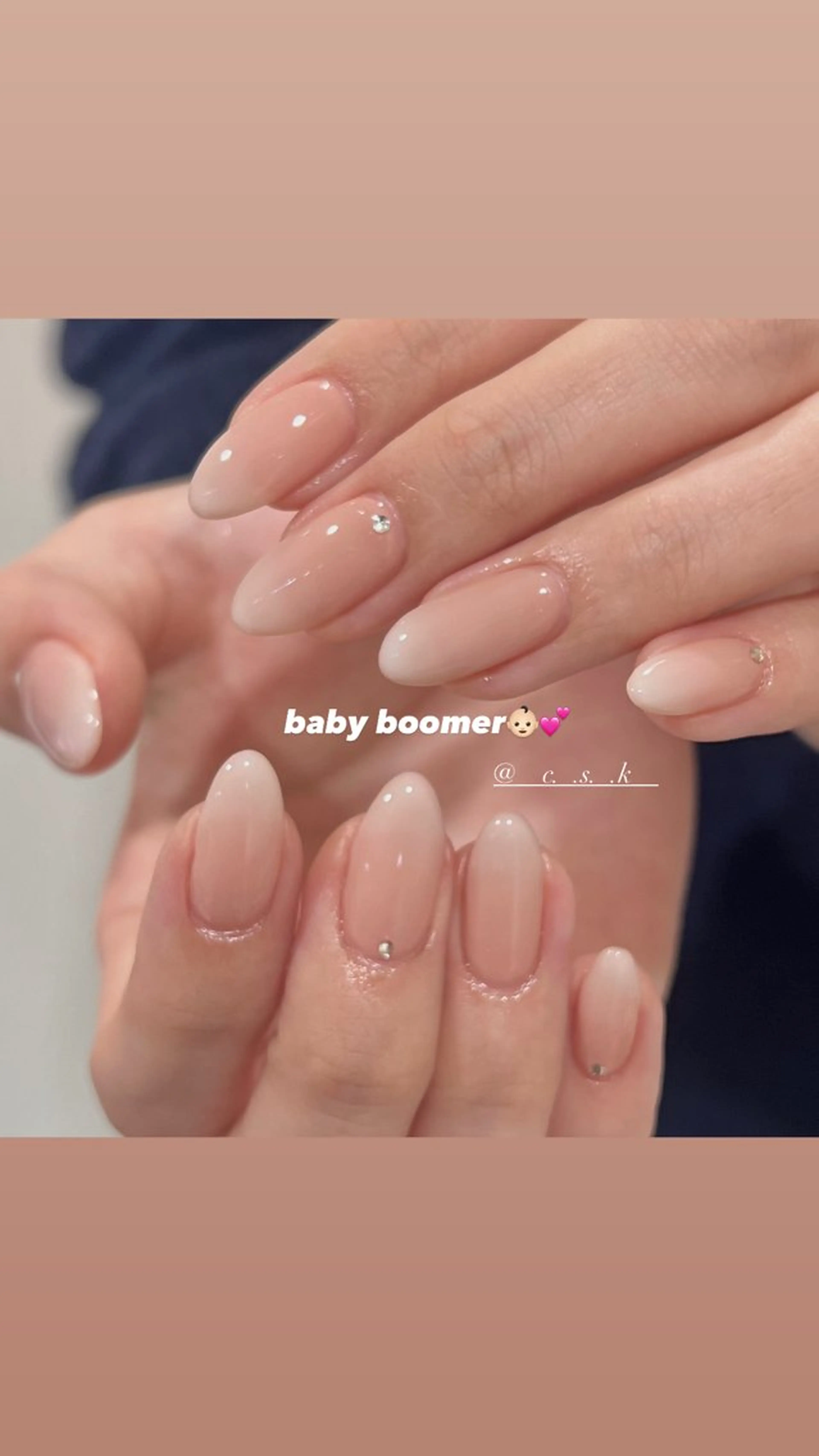 ネイル シンプルネイル ハンドネイル 🎀チーク/ちゅるん 🫧chisa🎀のネイルデザイン