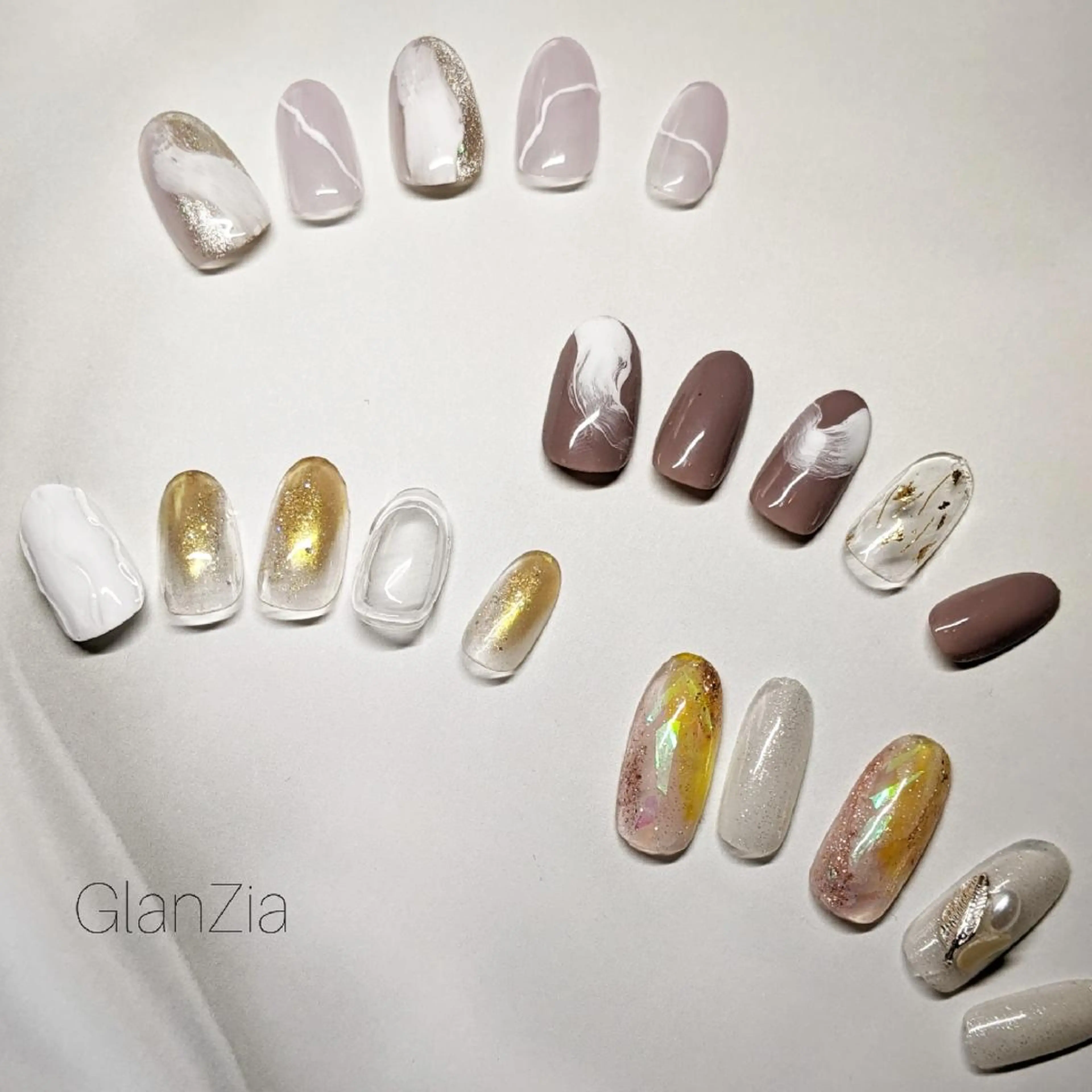 ネイル フットネイル ハンドネイル 南流山 ネイルサロン グランツィア のネイルデザイン