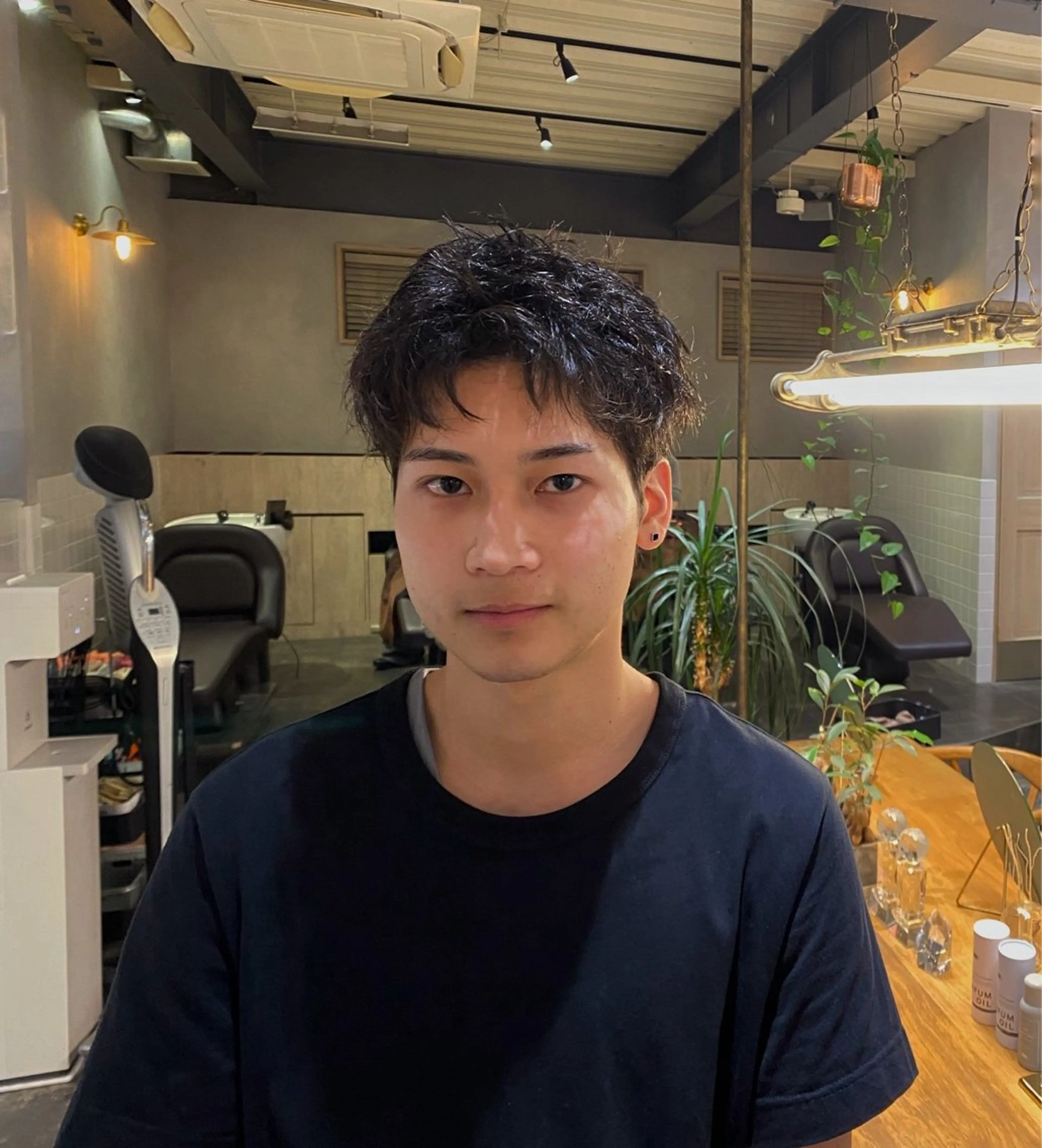 ショート カット ヘアセット メンズパーマ特化/ 町田甲陽✨のヘアスタイル