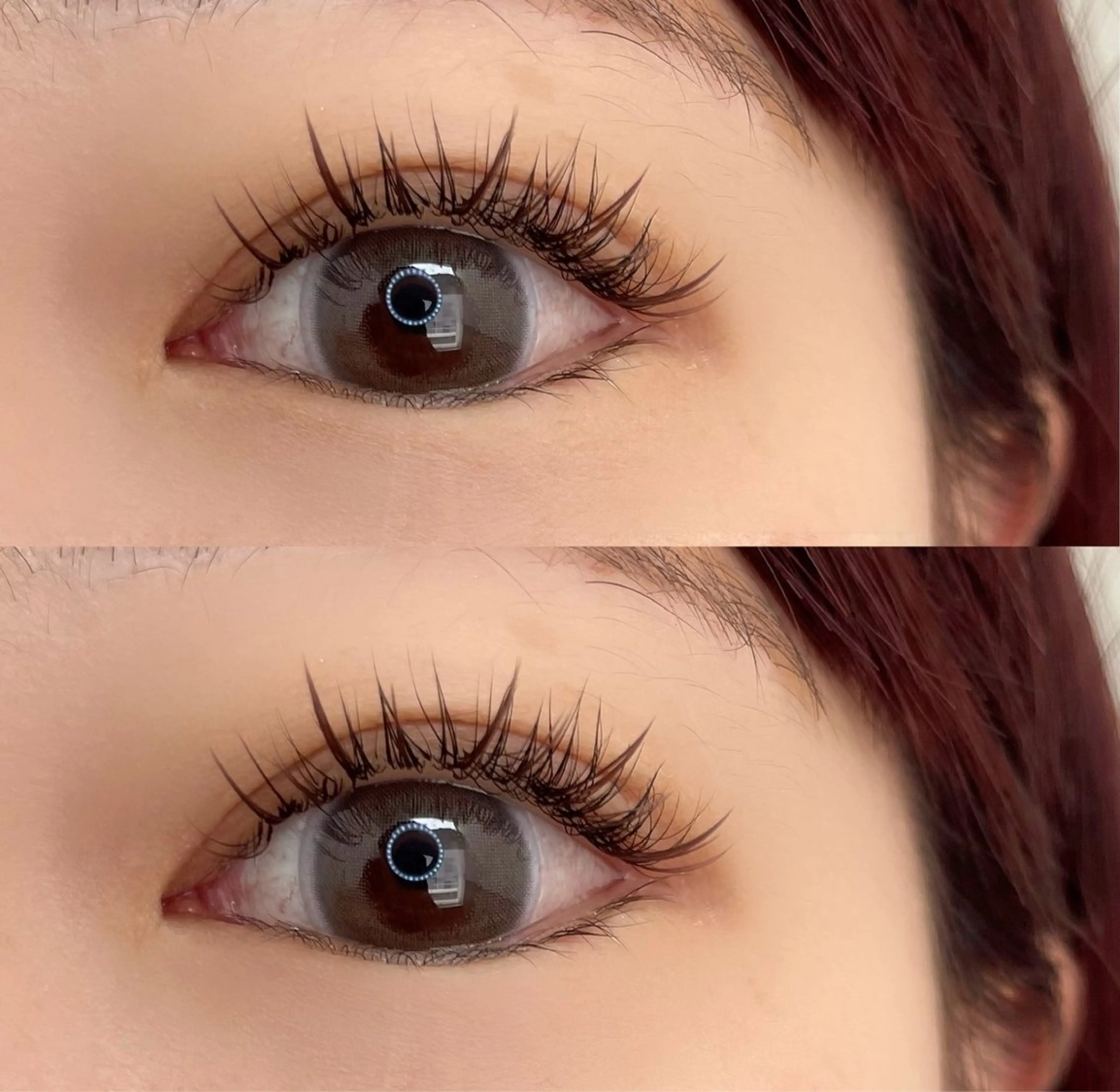 マツエク・マツパ カラーマツエク フラットラッシュ パリジェンヌラッシュリフト MARI 🩵🫧のマツエク・マツパデザイン