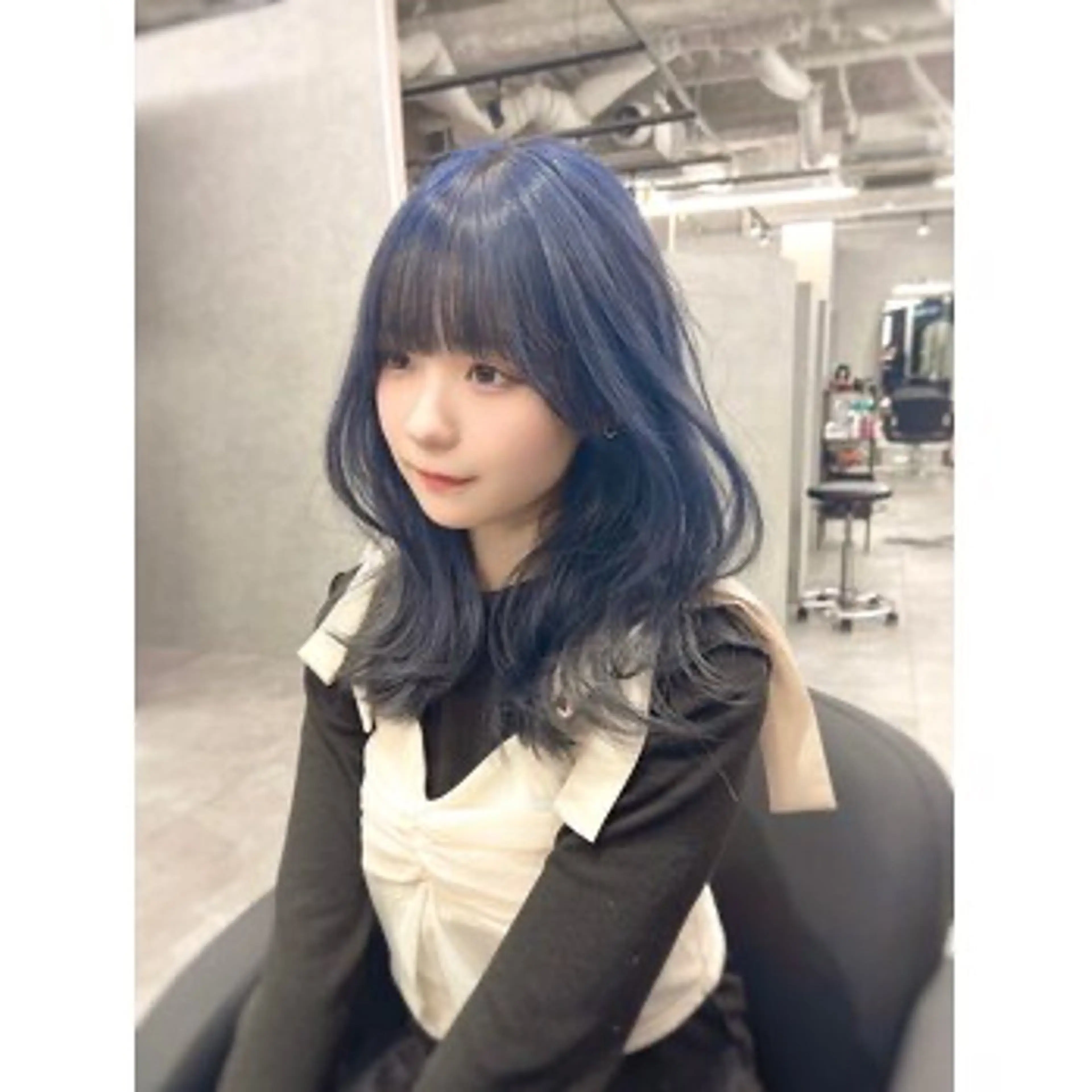 ロング カット ヘアカラー Mio｜ぱつっとボブ ｜髪質改善ストレートのヘアスタイル