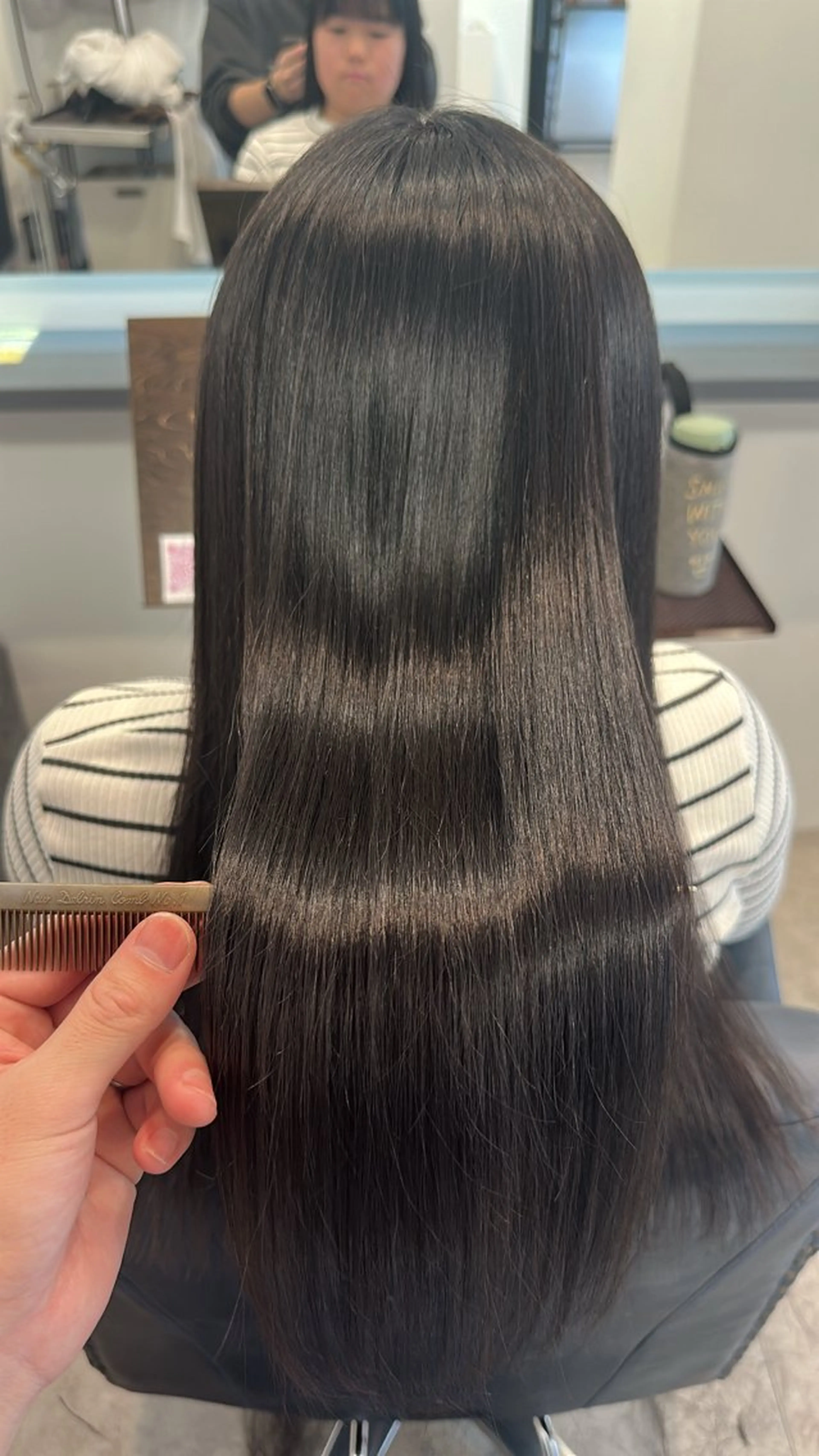ロング 縮毛矯正 トリートメント 酸性ストレート 酸熱トリートメント カット 縮毛矯正 髪質改善/艶カラー 小池シンのヘアスタイル