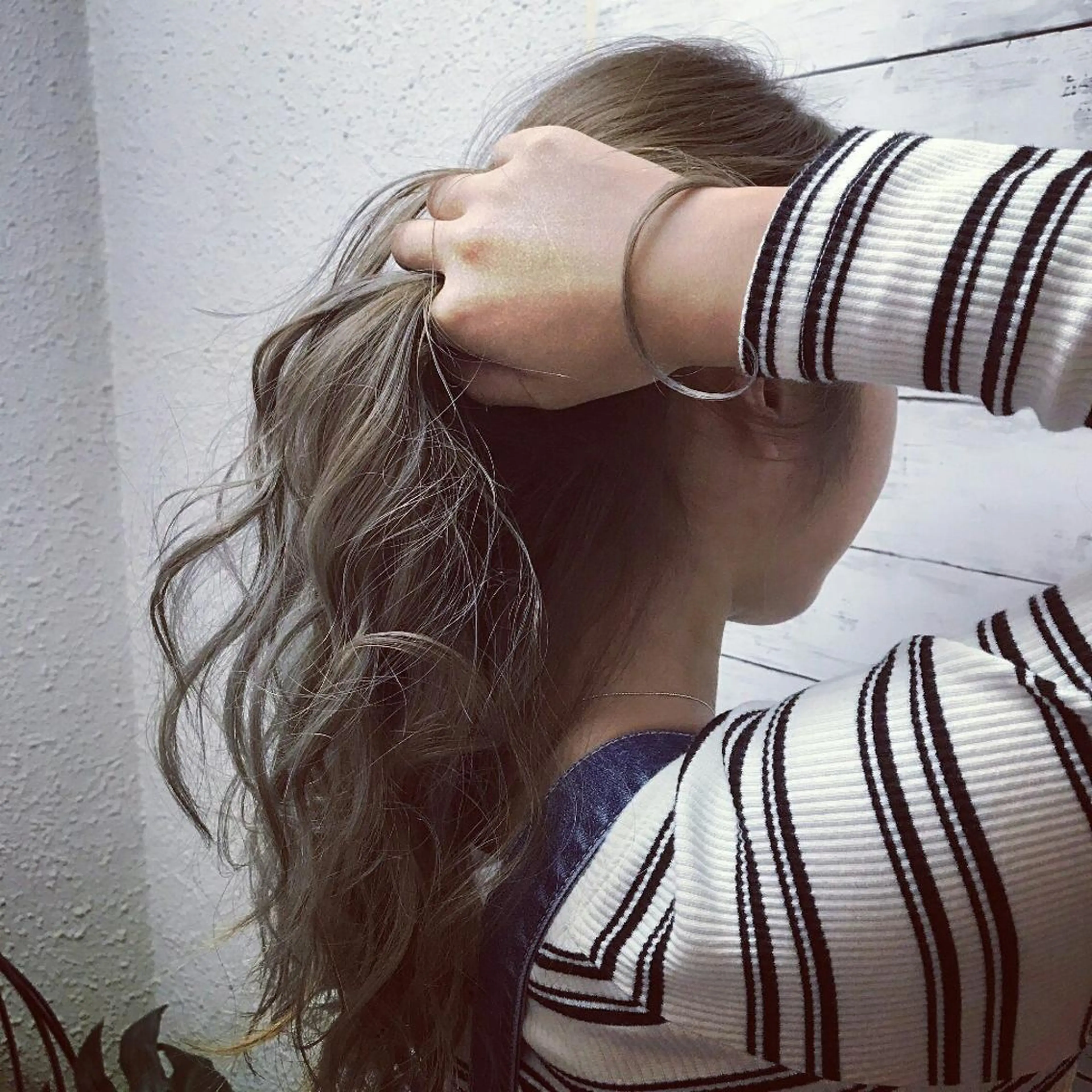 ロング カラー ラベンダーカラー 100%髪質改善特化 TRUNSのヘアスタイル