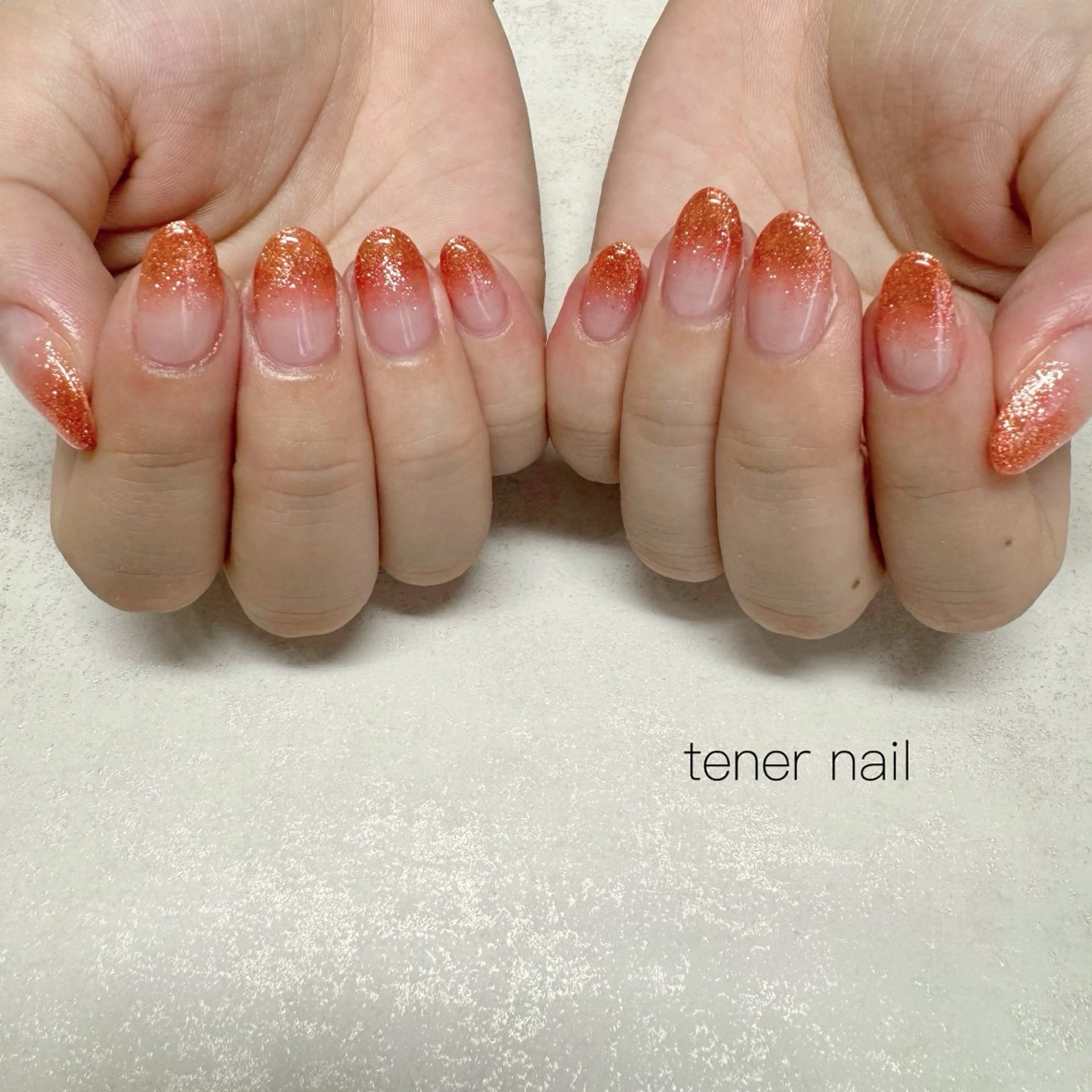 ネイル オレンジ tener  nail  テネルネイル所属・テネルネイル tener nailのネイルデザイン