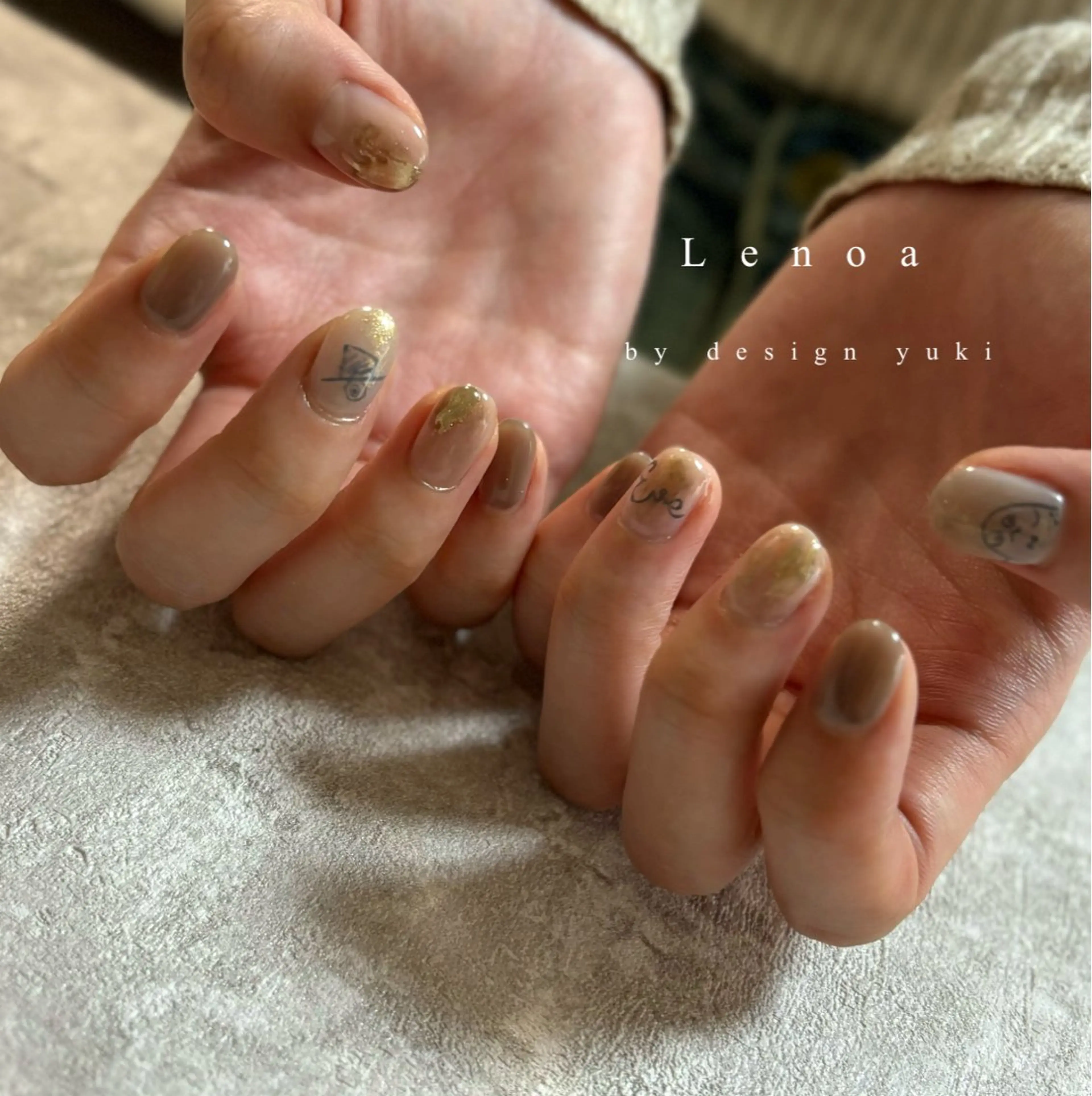 ネイル ハンドネイル Lenoa Yukiのネイルデザイン