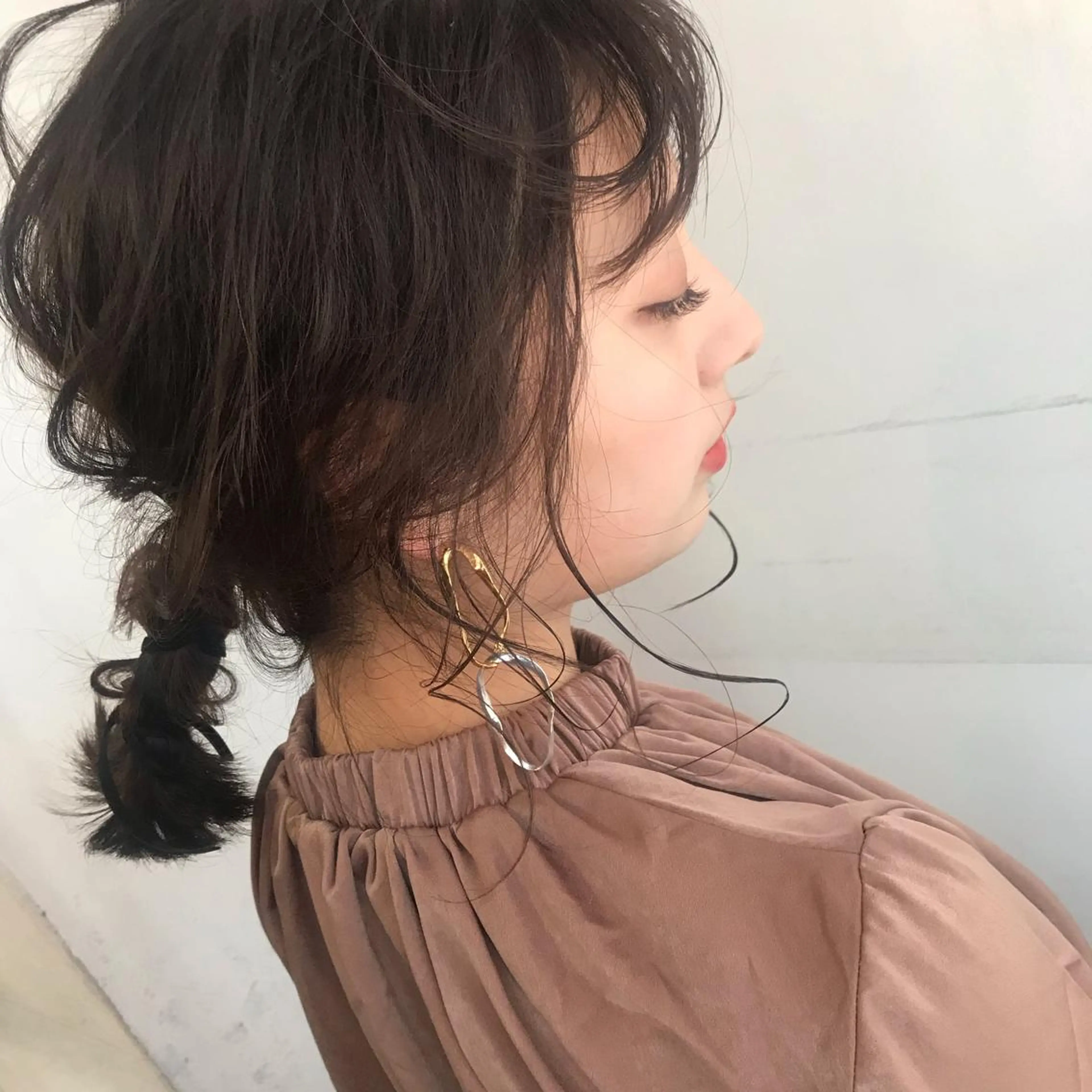 ミディアム カラー ヘアアレンジ 韓国 / 中国ヘア 🦋Noniのヘアスタイル