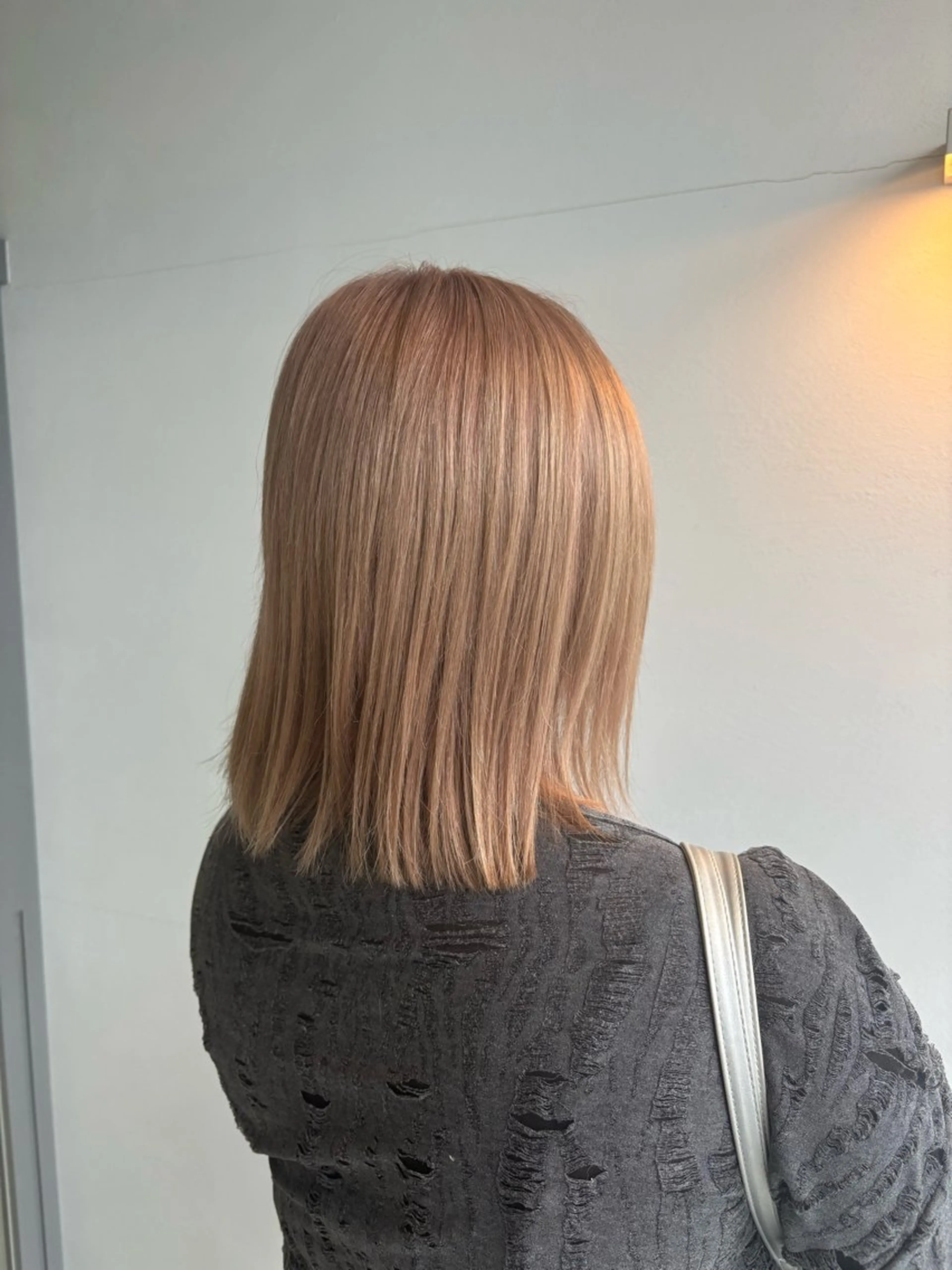 ミディアム カラー 透明感/艶髪カラー/ 韓国/rinaのヘアスタイル