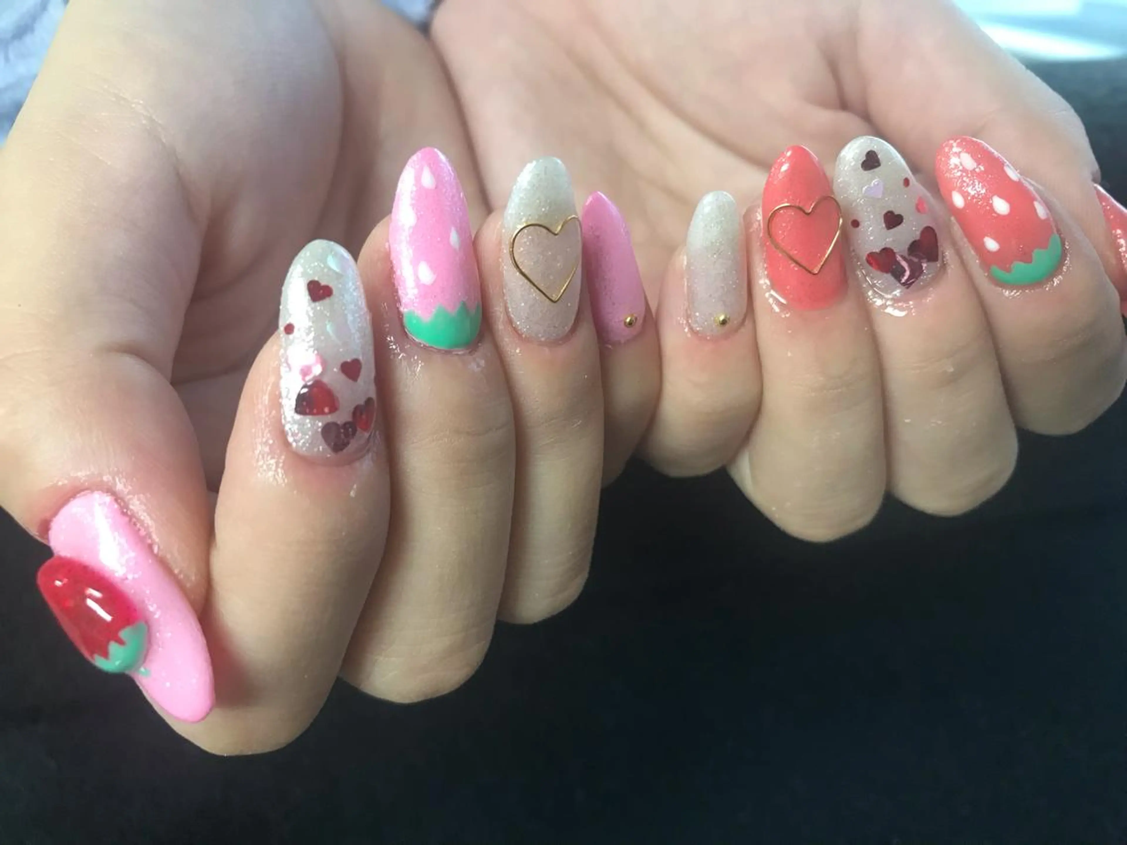 ネイル ハンドネイル Mana‪ ‪·͜· ❤︎‬のネイルデザイン