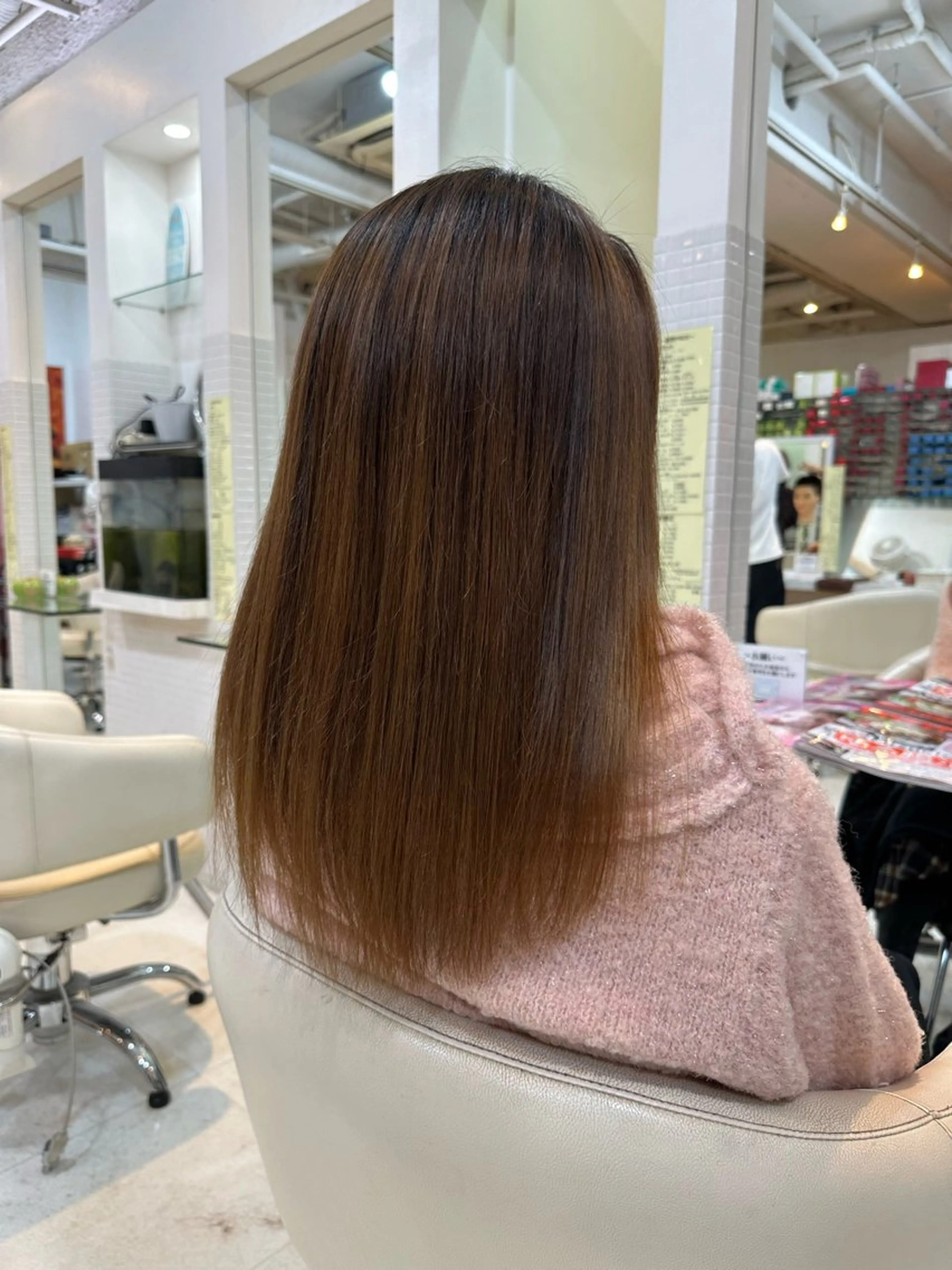 セミロング 美容室 Vic5所属・奥田 七都海のヘアスタイル