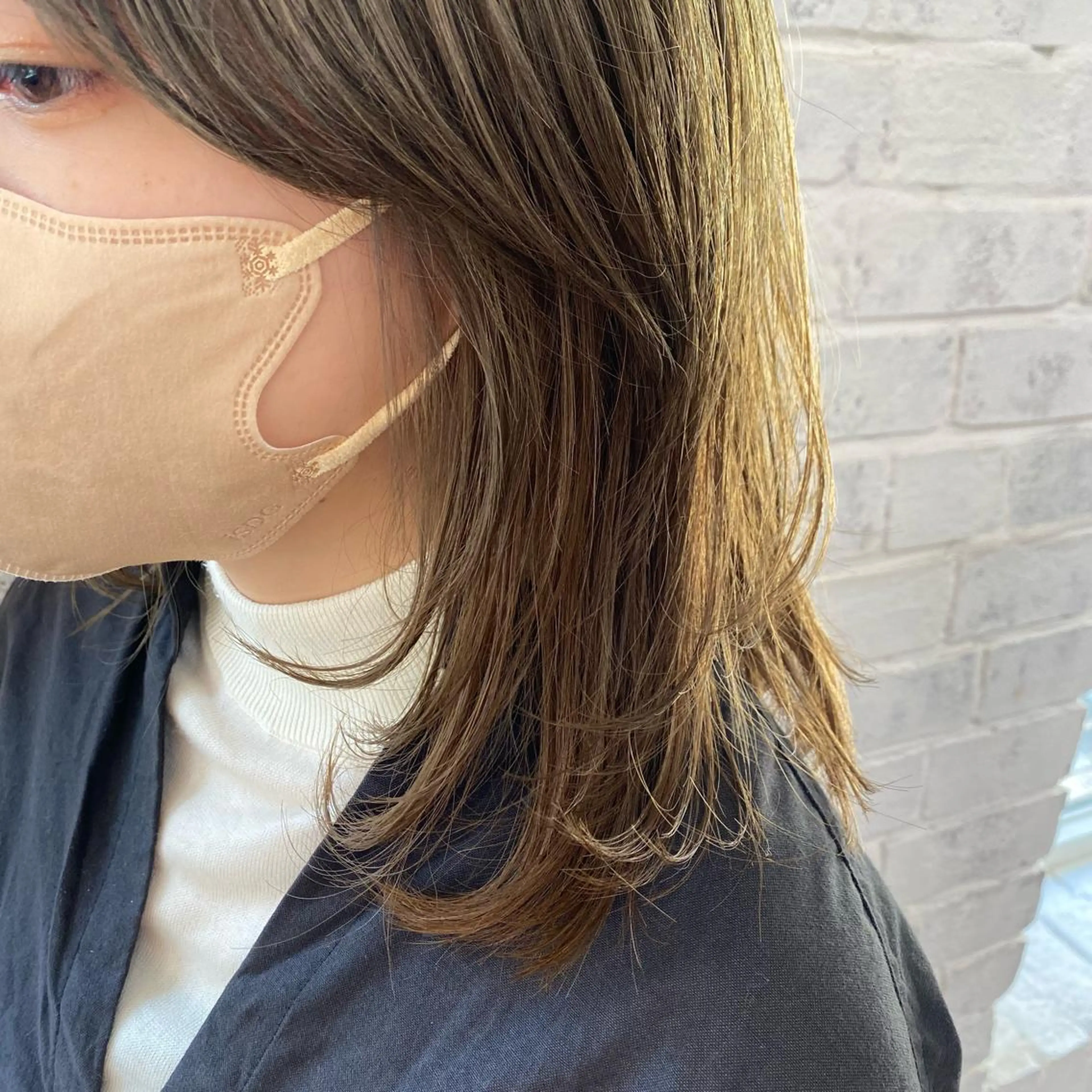 ショート カラー ヘアアレンジ オリーブカラー GARDEN omotesando所属・タキウエ ナナホのヘアスタイル