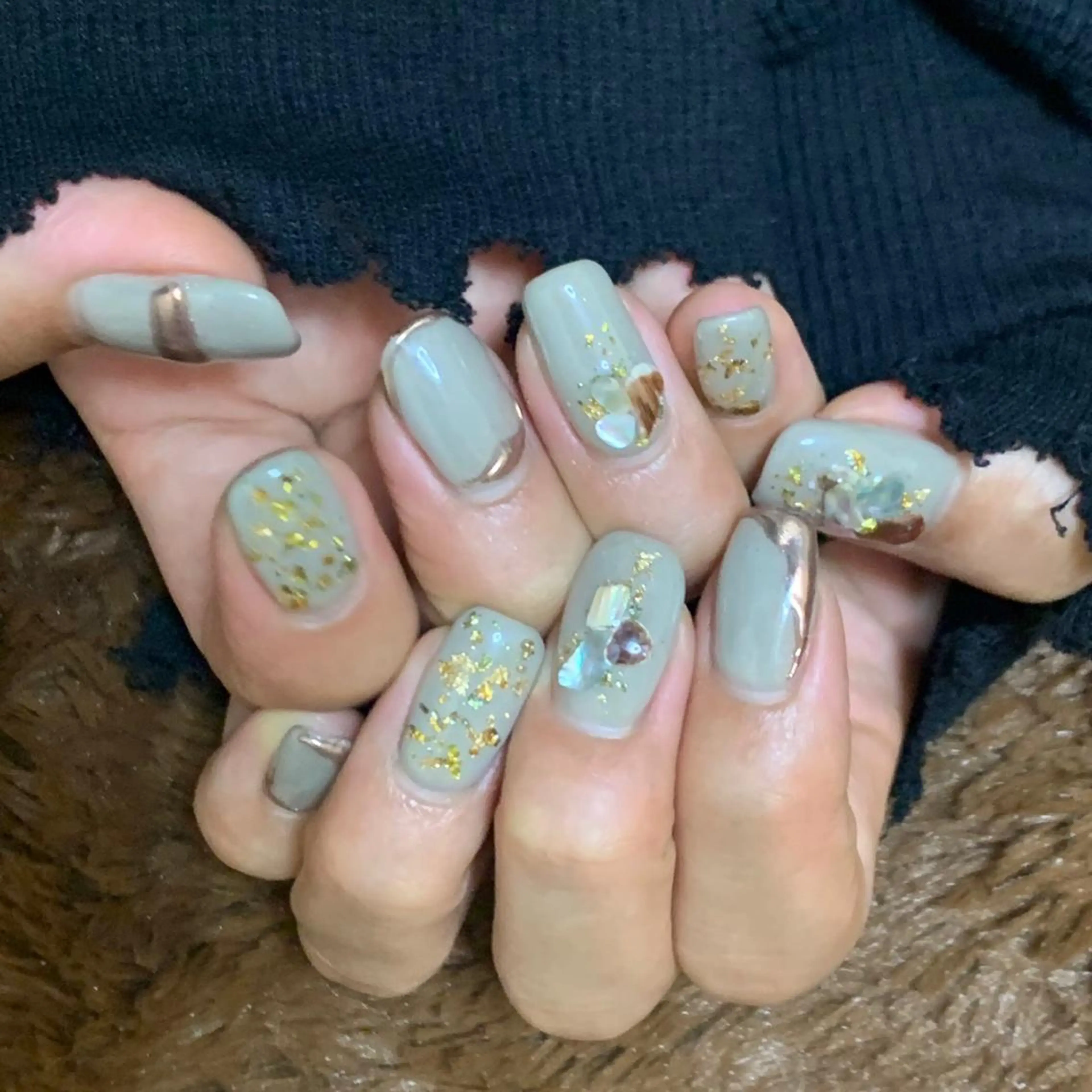 ネイル ミラーネイル ハンドネイル フットネイル HAIR MAKE Aila所属・Aila.nail _F_AYUMIのネイルデザイン