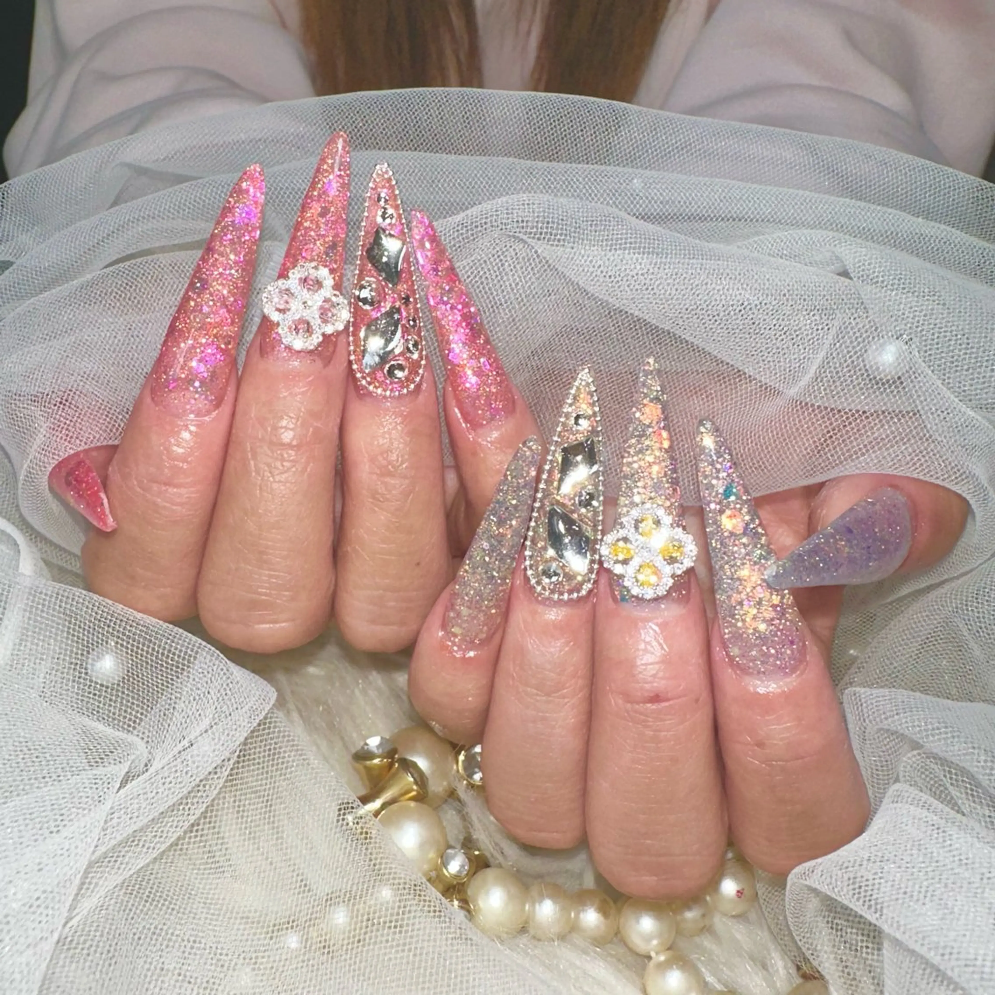 【ロングスカルプ】1枚MAXまでOK💖Jrネイリスト¥7800の写真