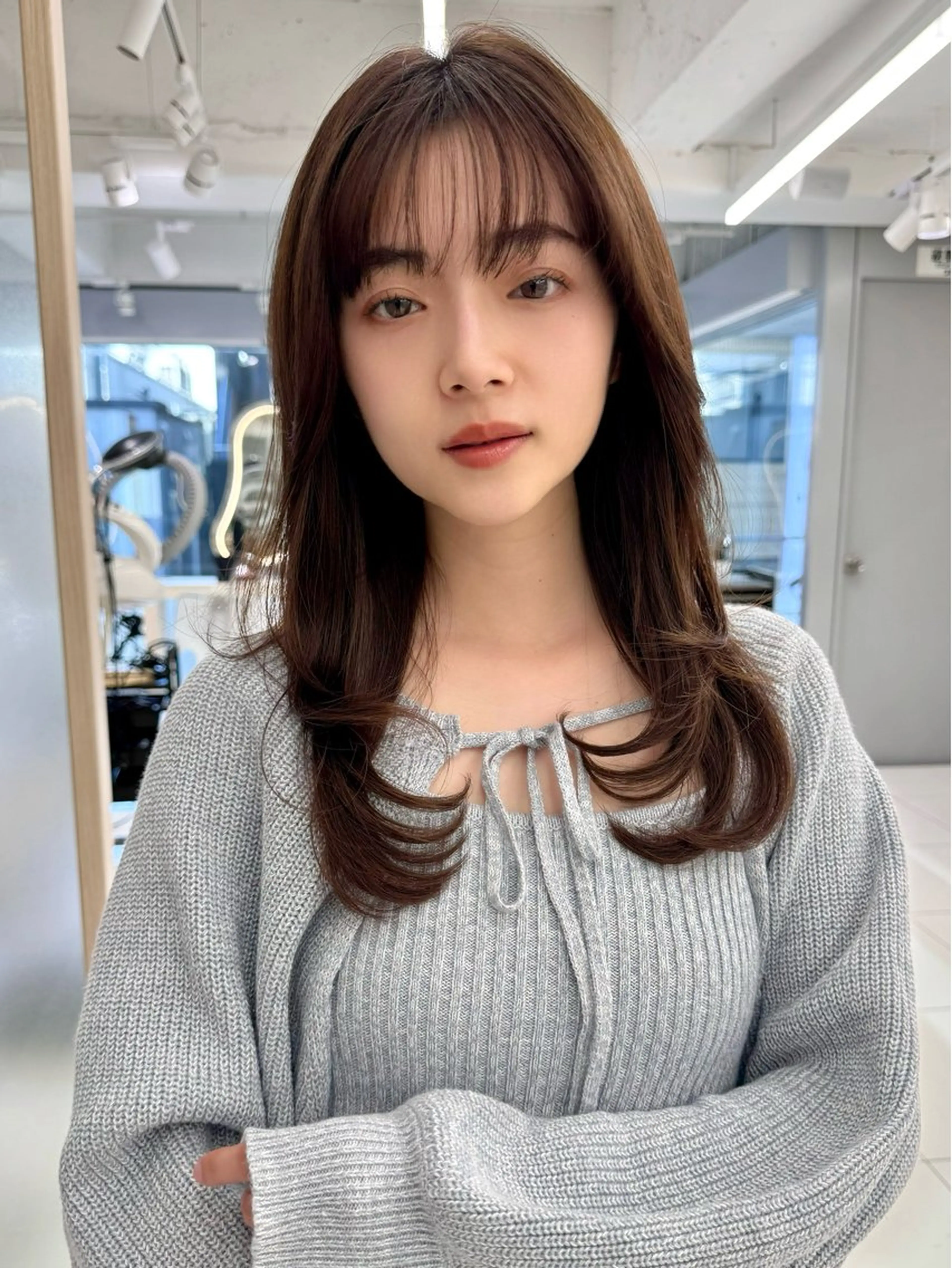 ロング レイヤー/韓国/ 顔周り/しんやのヘアスタイル