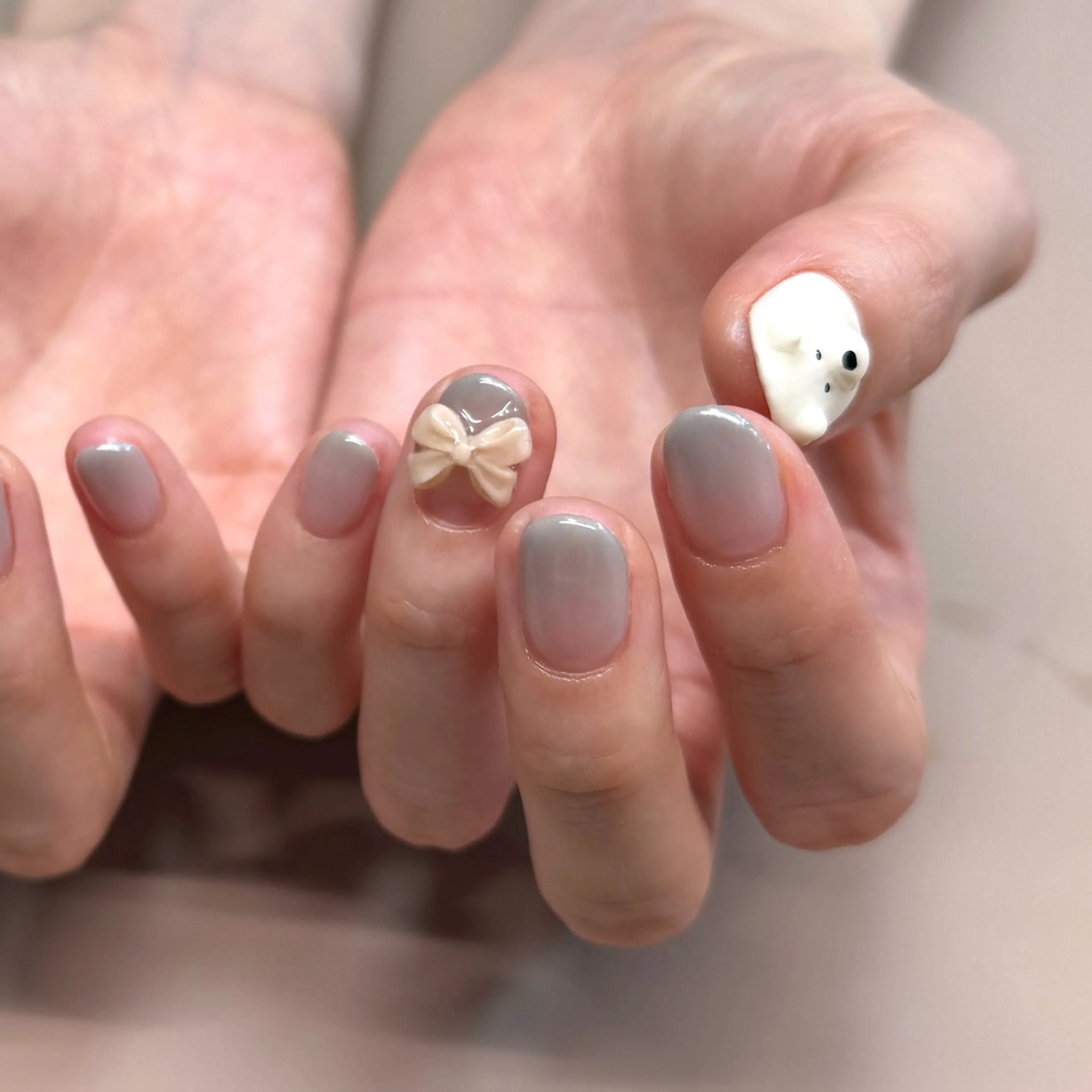 ネイル アートネイル グラデーション ミラーネイル ハンドネイル pointillé .ayaのネイルデザイン