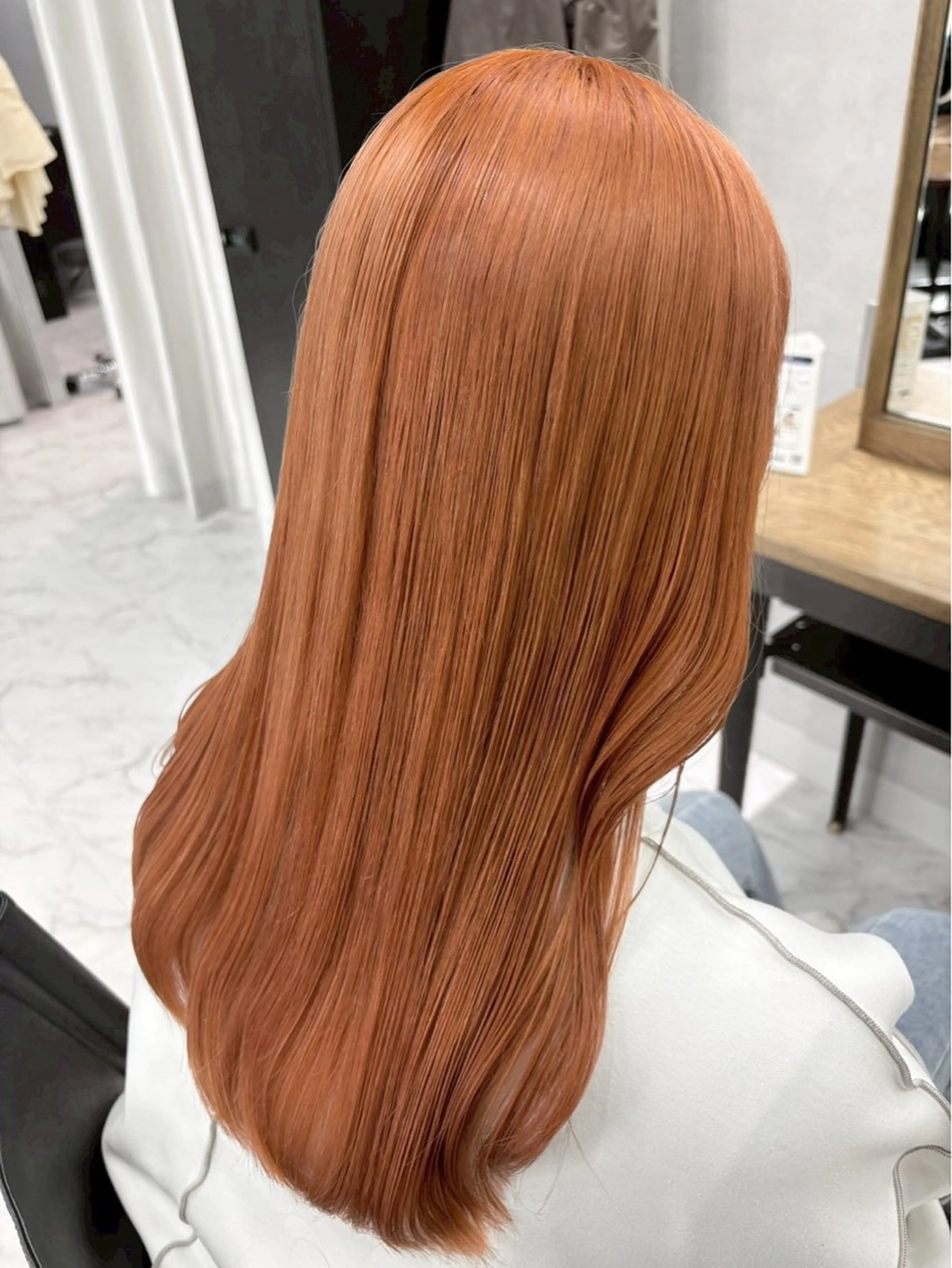 ロング カラー カット ヘアカラー トリートメント ハイトーン/韓国風/ 艶髪/吉祥寺のヘアスタイル