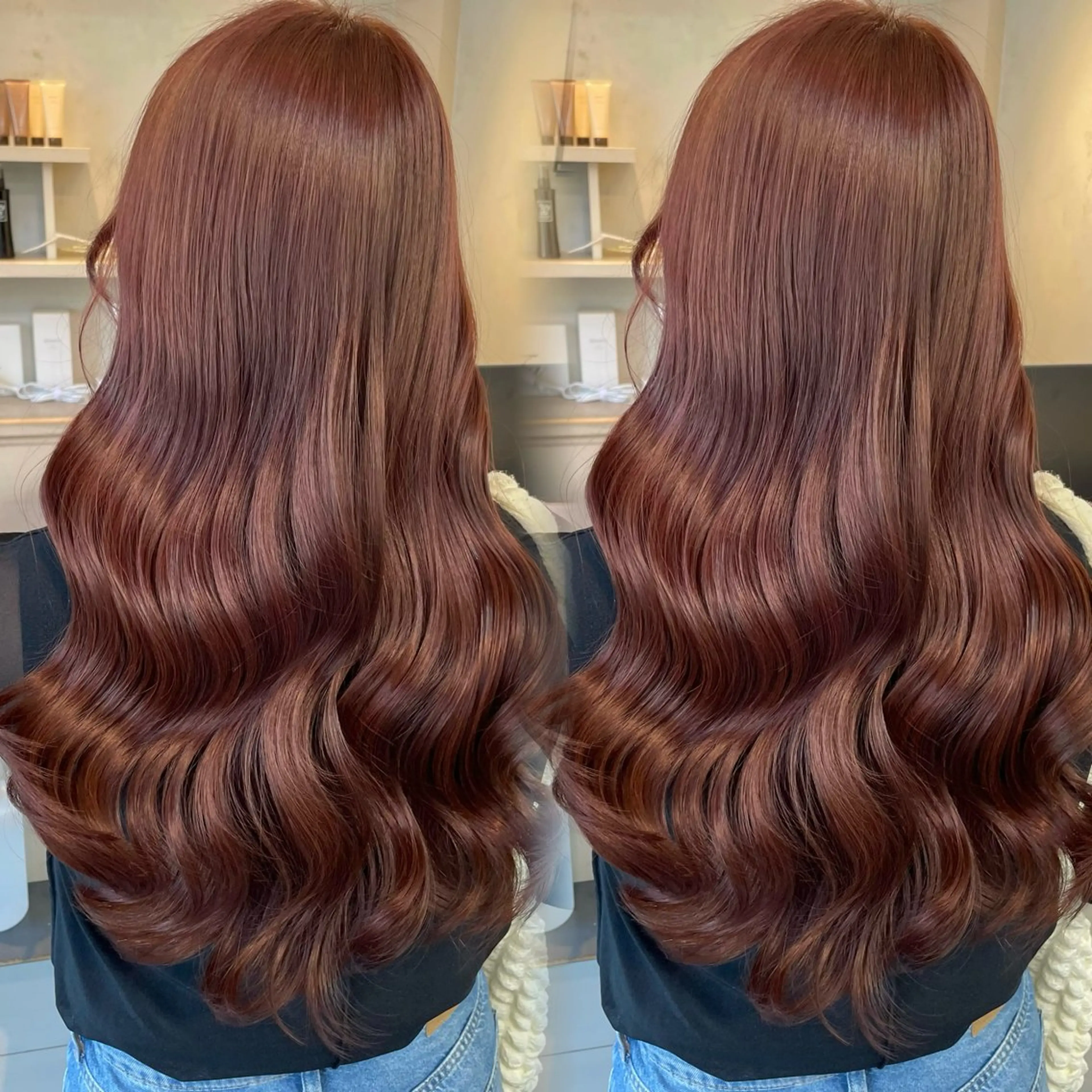 ロング カラー カット ヘアカラー トリートメント kana ブリーチなしカラー✨のヘアスタイル