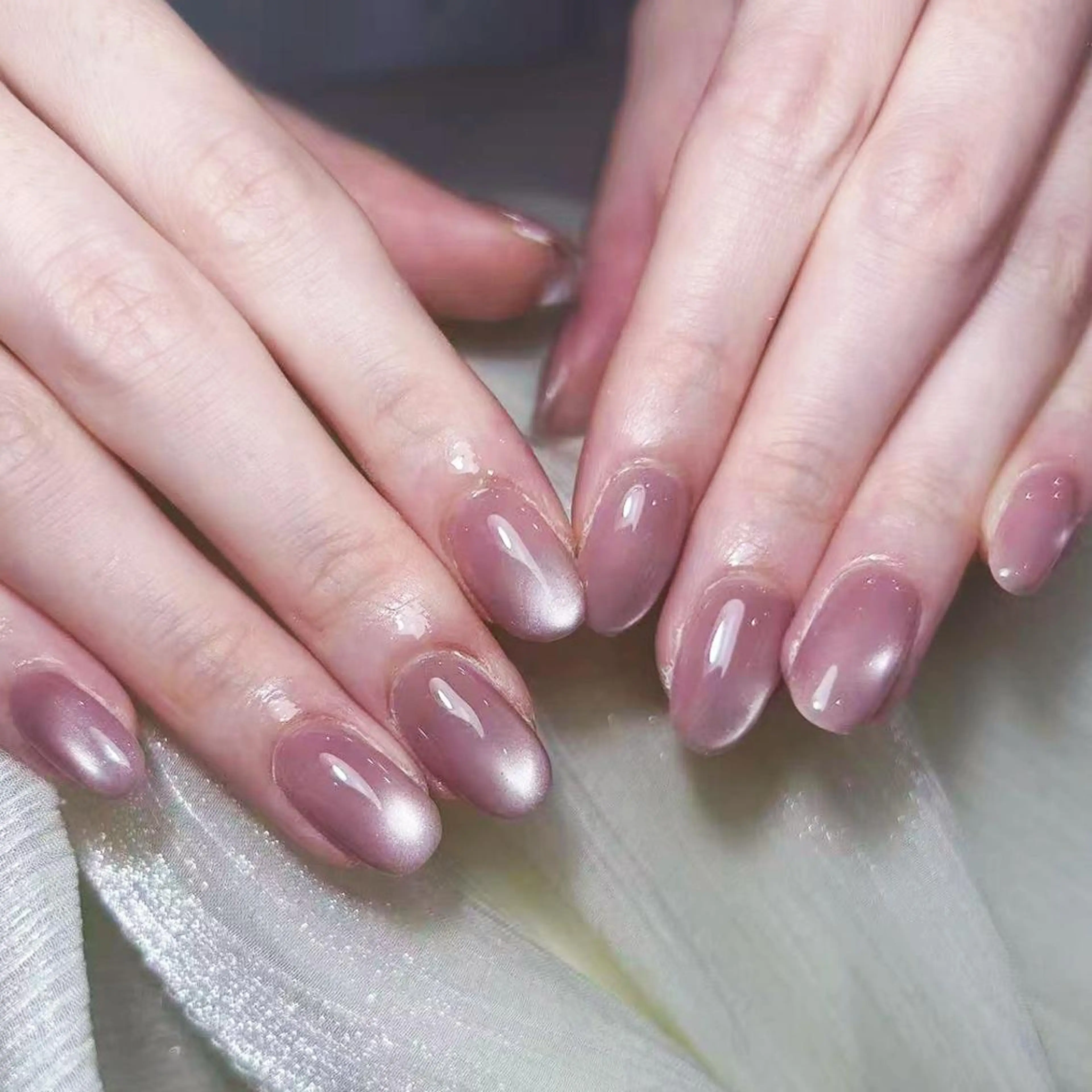 ネイル アートネイル オーロラネイル ガーリー キラキラネイル マグネットネイル ハンドネイル DIAMOND 💦のネイルデザイン