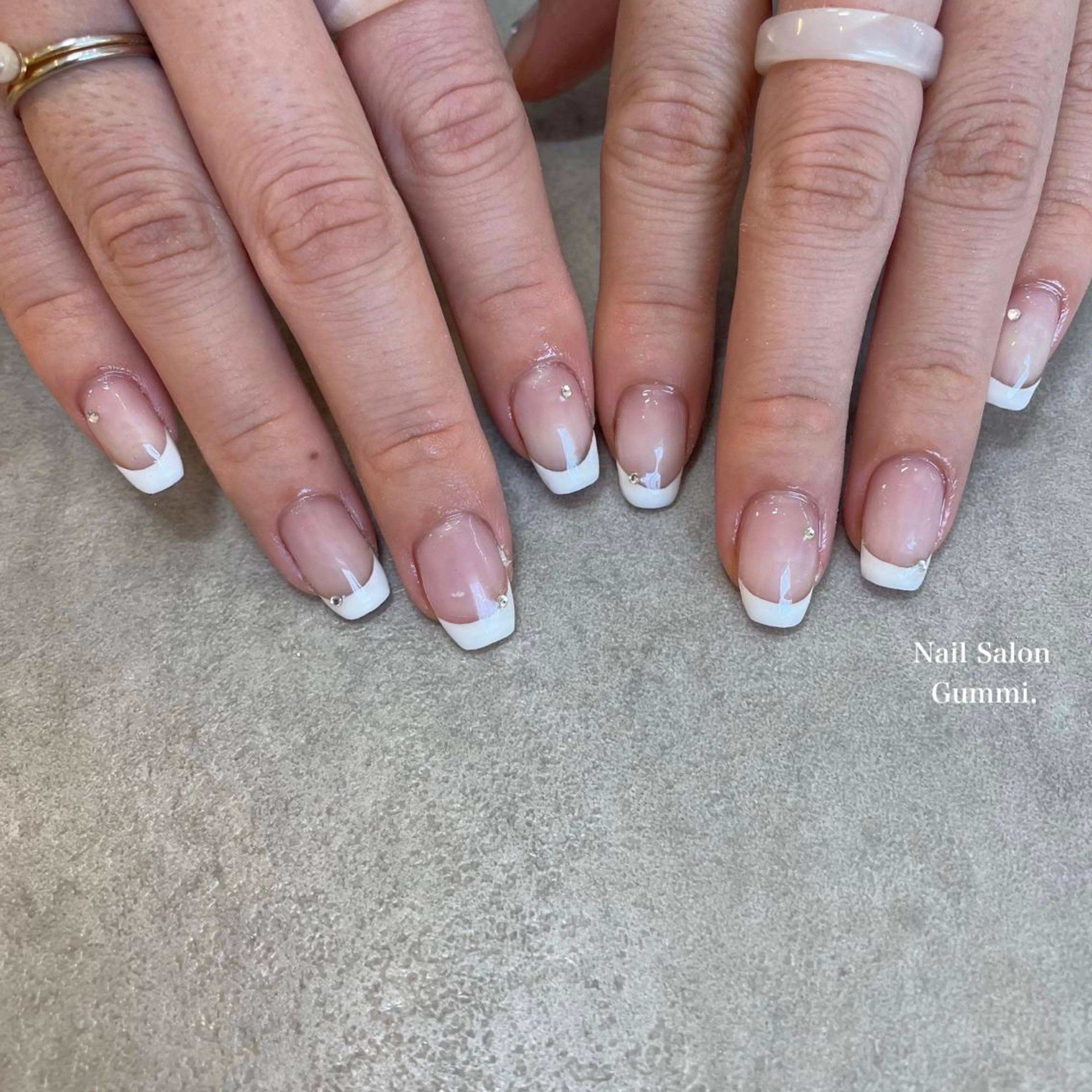 ネイル フレンチネイル 韓国ネイル Nail Salon Gummi.のネイルデザイン