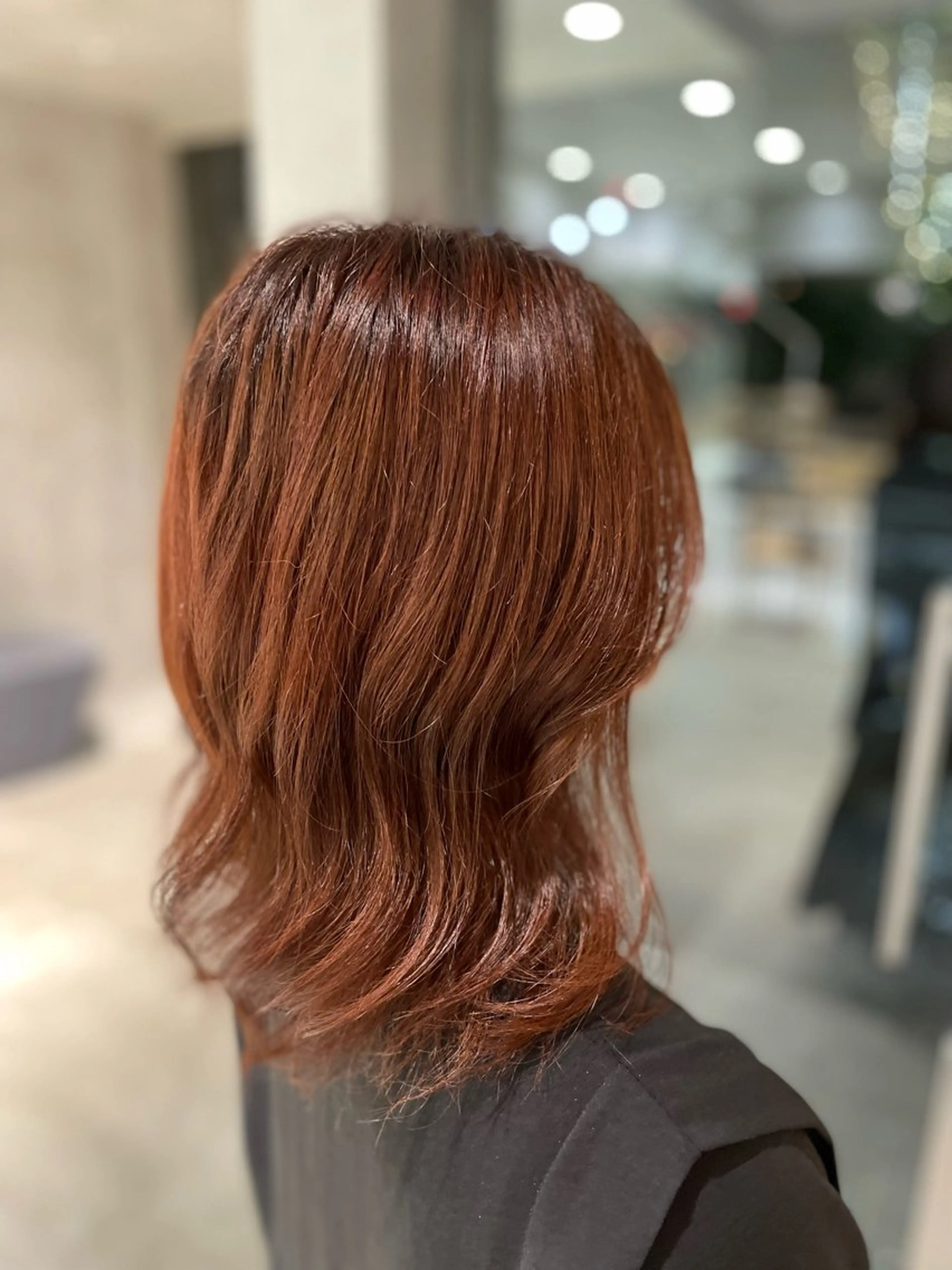 ミディアム カラー ヘアカラー 頼金 愛海のヘアスタイル