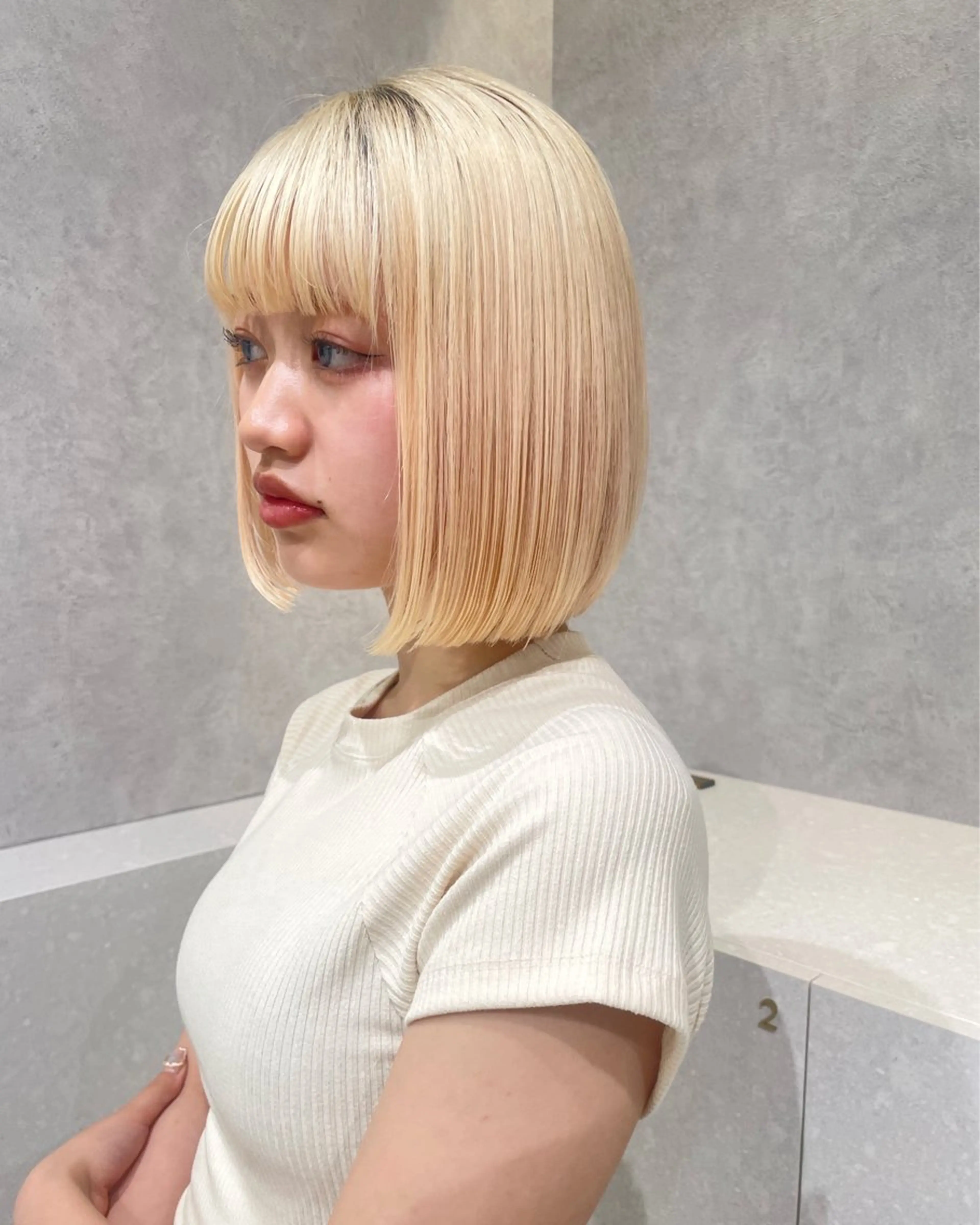 ミディアム カラー カット ヘアカラー トリートメント 韓国ヘア🇰🇷透明 感カラー/yui🎀のヘアスタイル