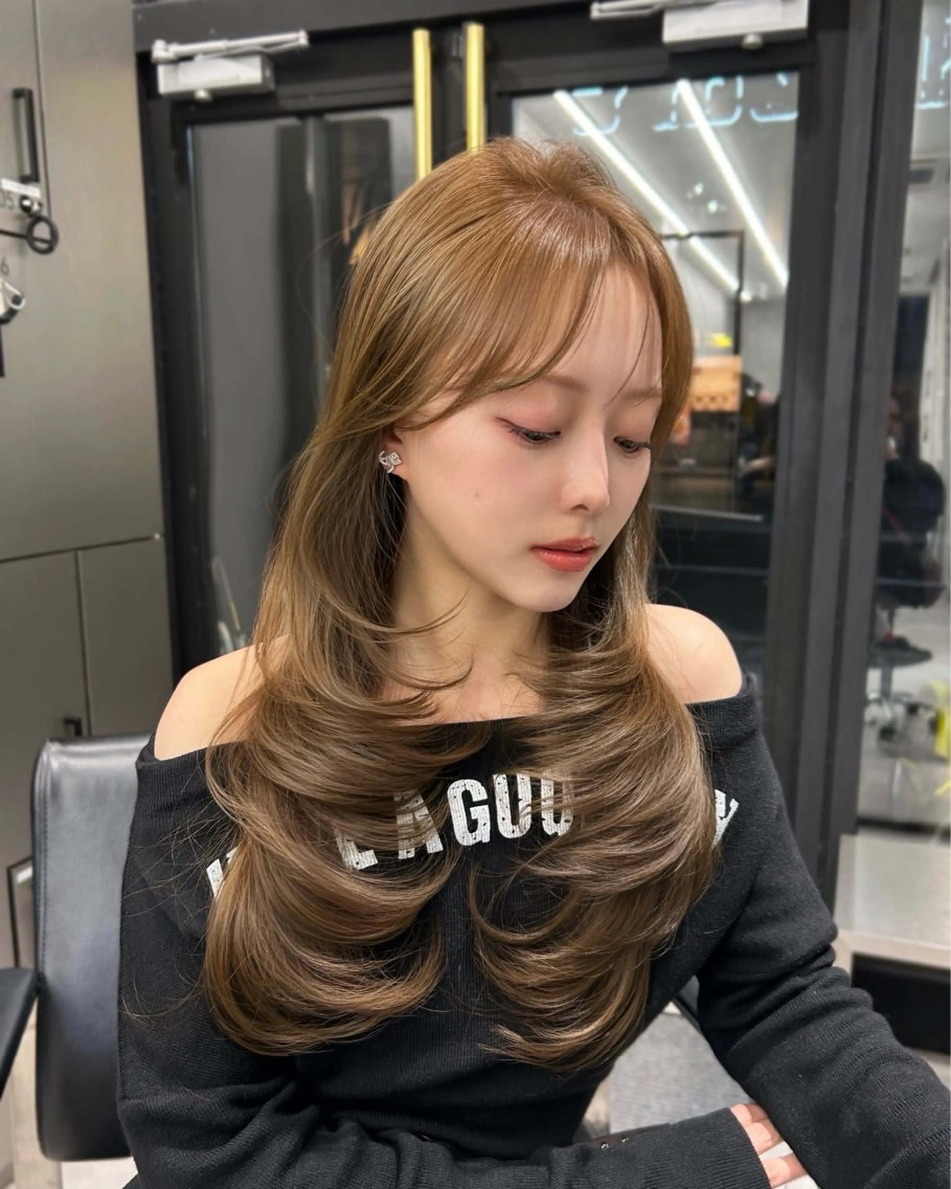 ロング レイヤーカット ヘアカラー 大人レイヤー/艶美髪 🇺🇸TOMONAのヘアスタイル