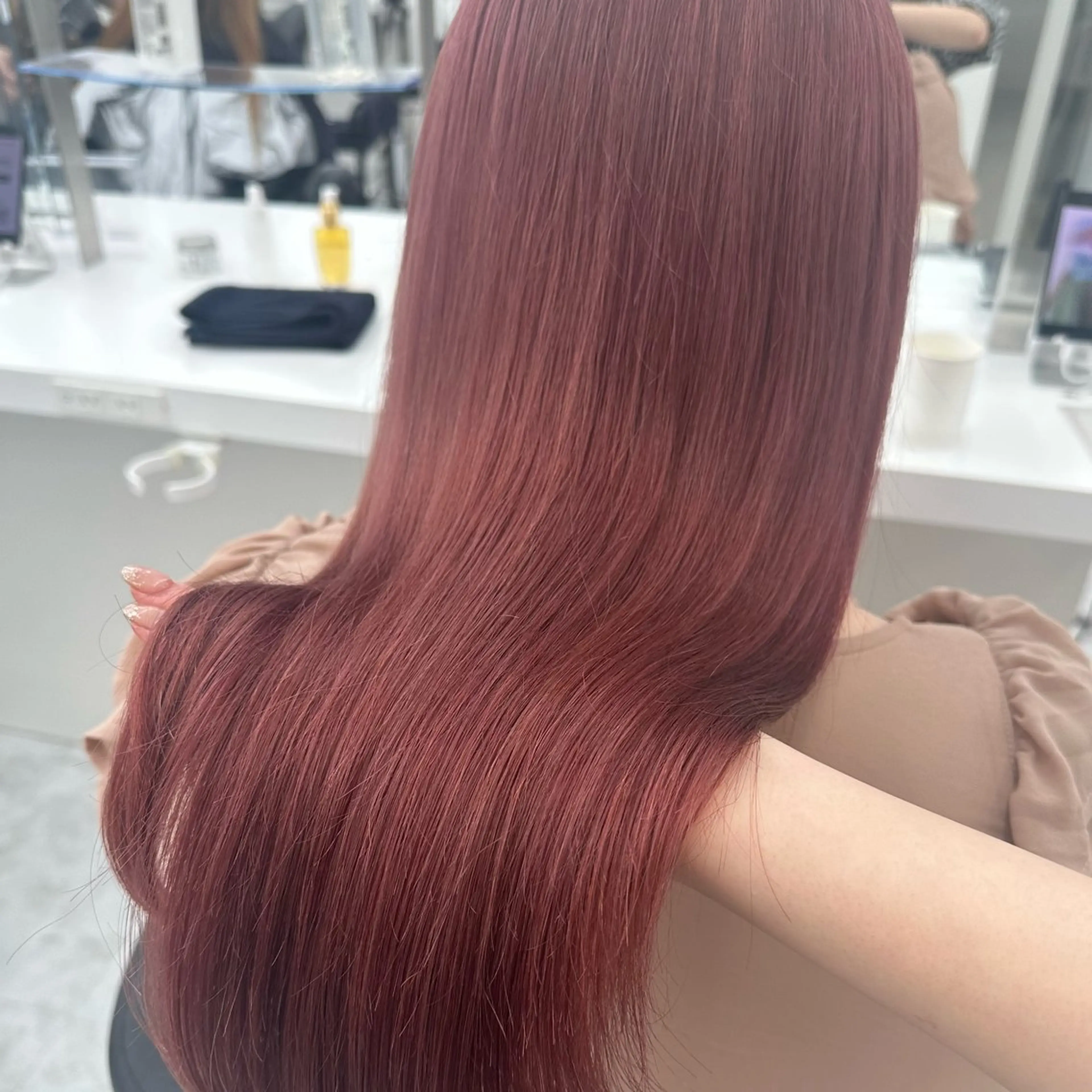 ロング カラー ヘアカラー トリートメント ヘッドスパ ヘアセット ガーリーstyle ❤︎misaki🏹のヘアスタイル