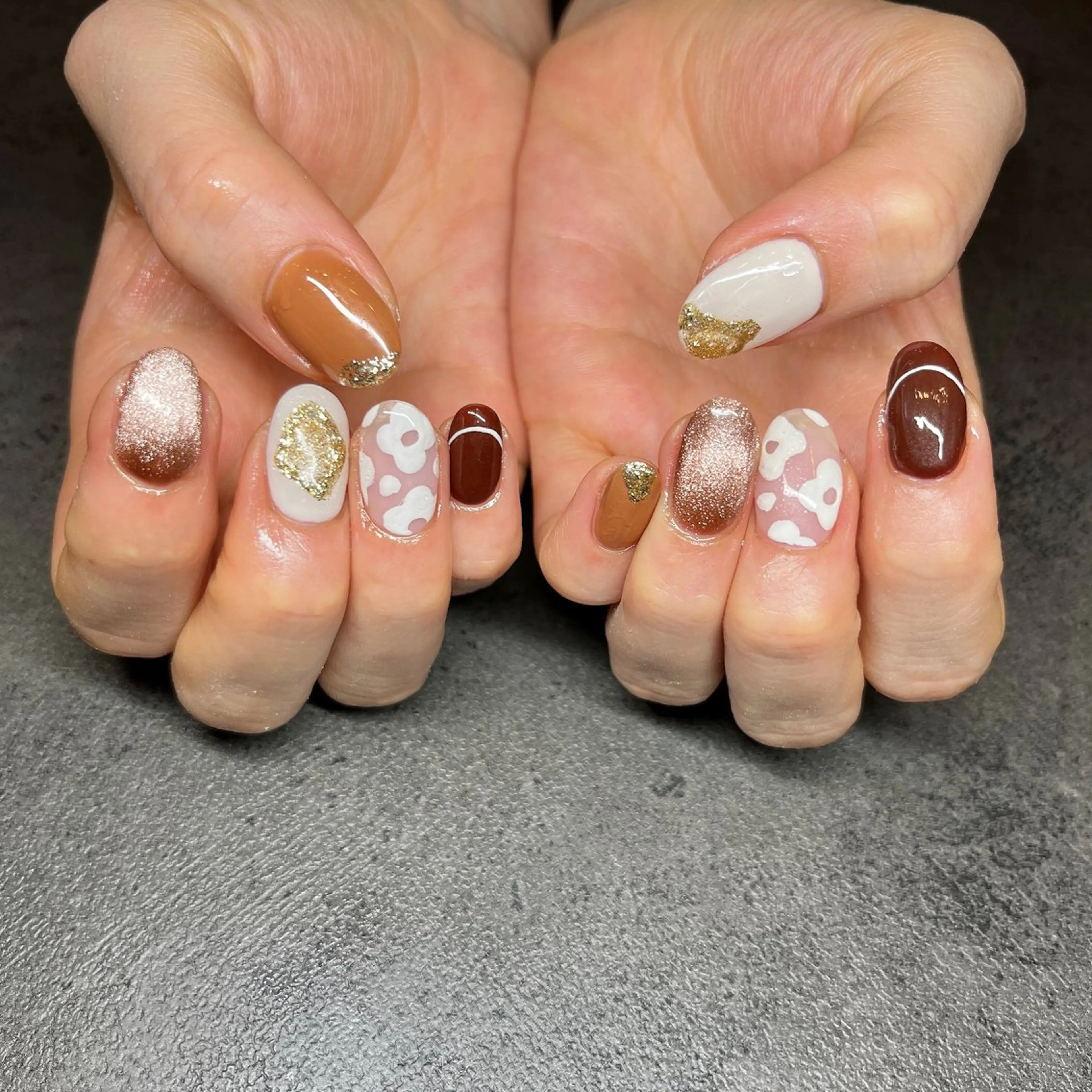 ネイル ニュアンスネイル しば まなみのネイルデザイン