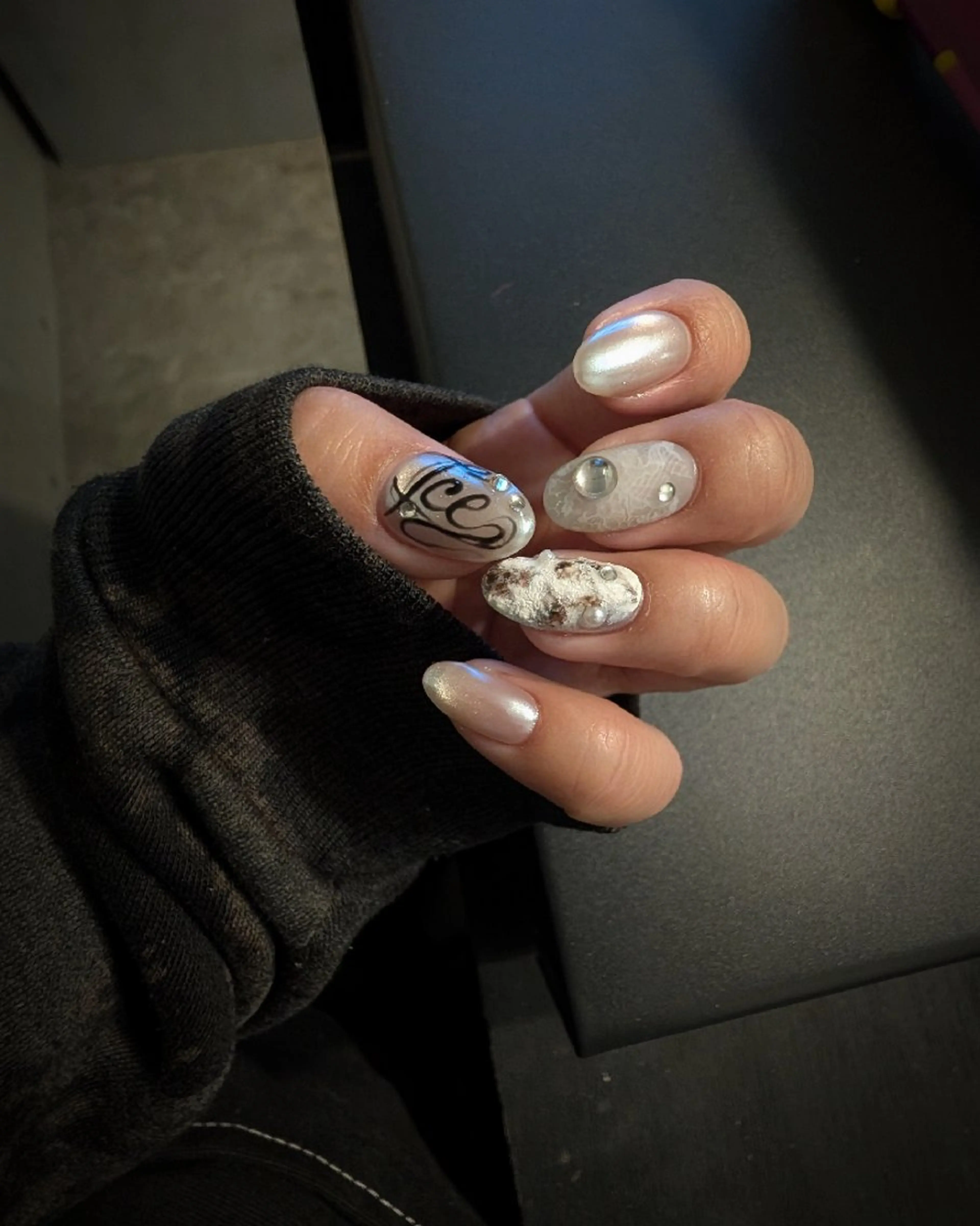 ネイル 氷ネイル・うるうるネイル ネイルチップ ハンドネイル Plan.nail Marin所属・Plan nail Marinのネイルデザイン