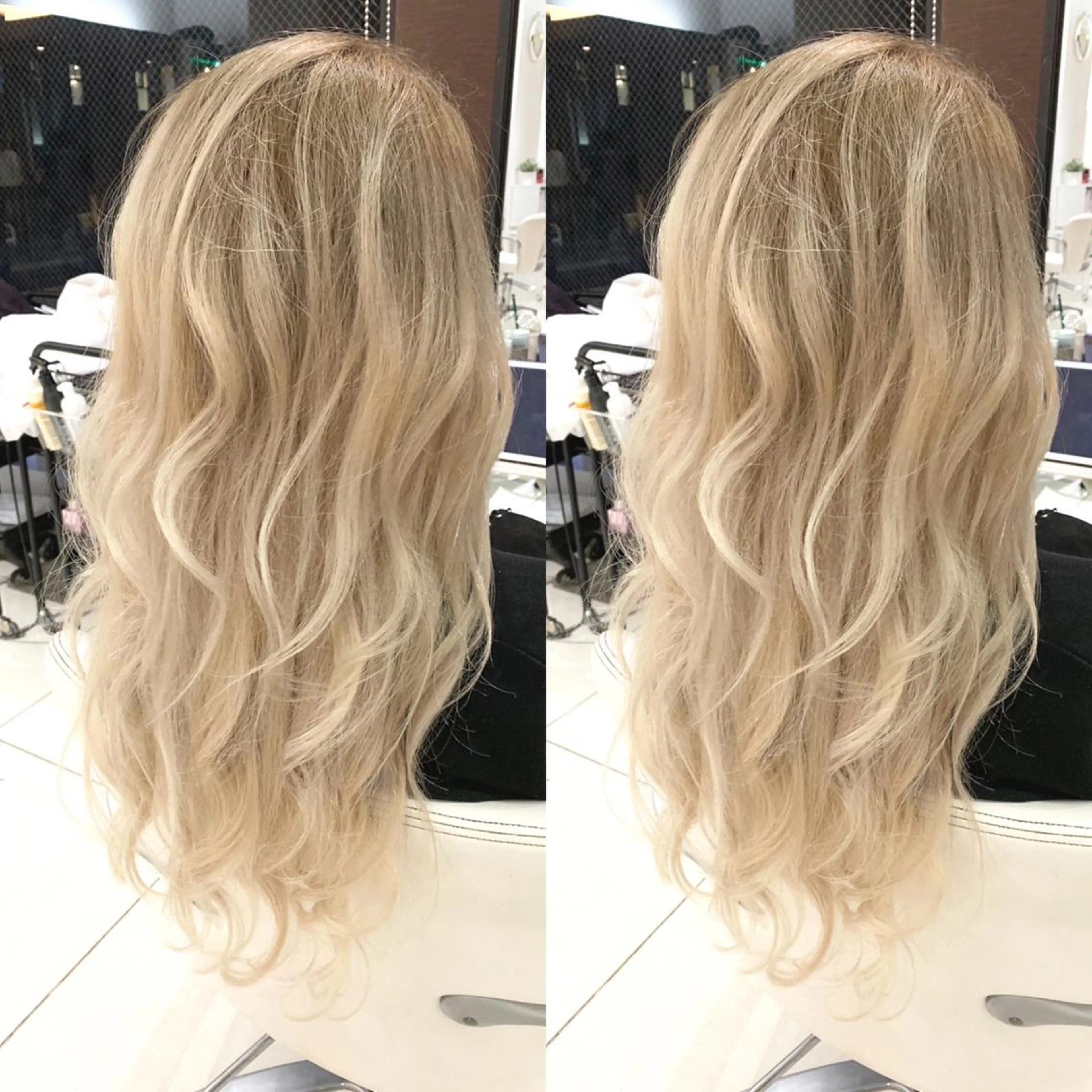 ロング カラー ヘアアレンジ ブリーチ Merci メルシー 福岡、今泉のヘアスタイル