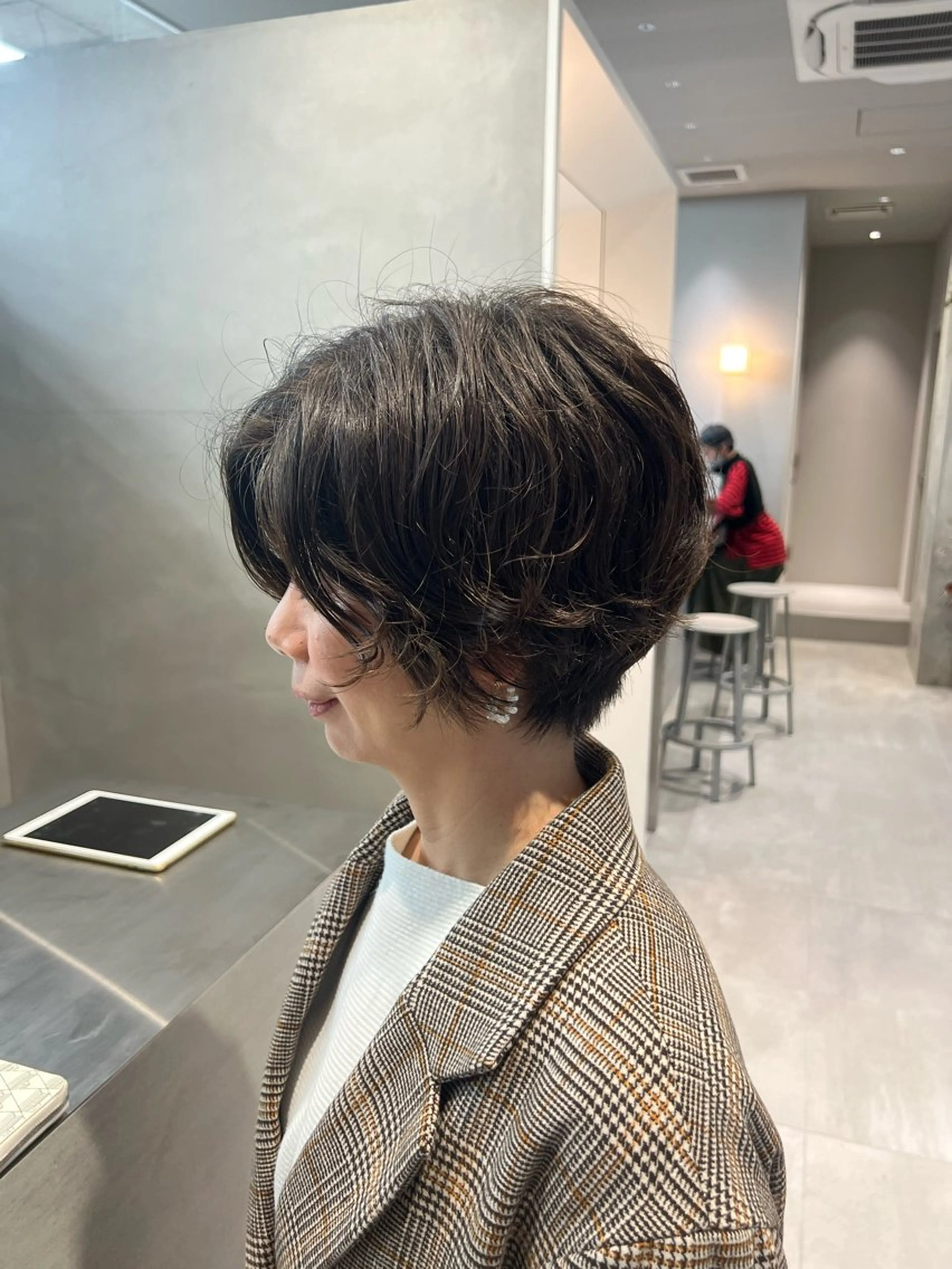 ショート パーマ カット パーマ ヘッドスパ 吉沢遣人/レイヤー 艶カラー/パーマのヘアスタイル