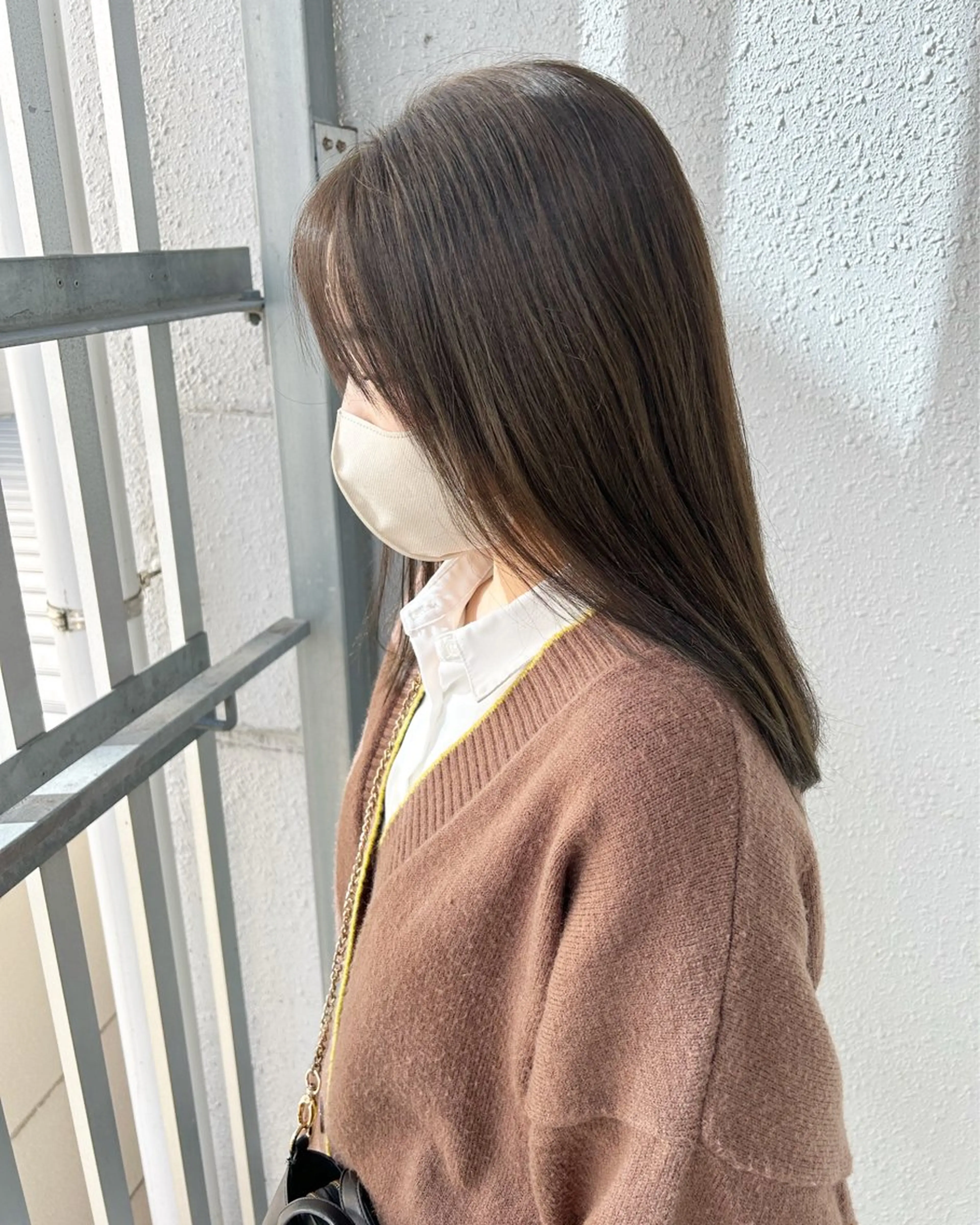 ロング カラー ベージュカラー オリーブベージュ カット ヘアカラー トリートメント 後藤紗英/髪質改善 /オリーブベージュのヘアスタイル