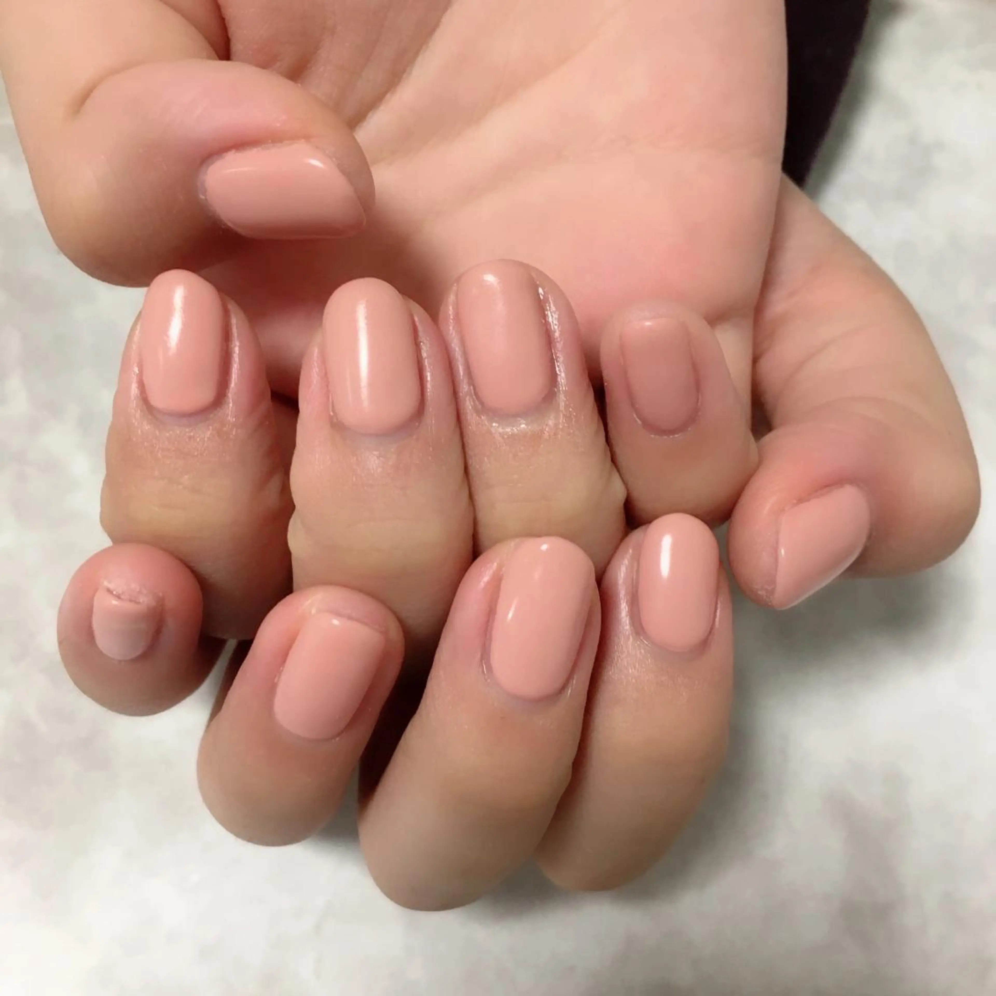 ネイル ワンカラーネイル 自爪育成/深爪矯正 mikiのネイルデザイン