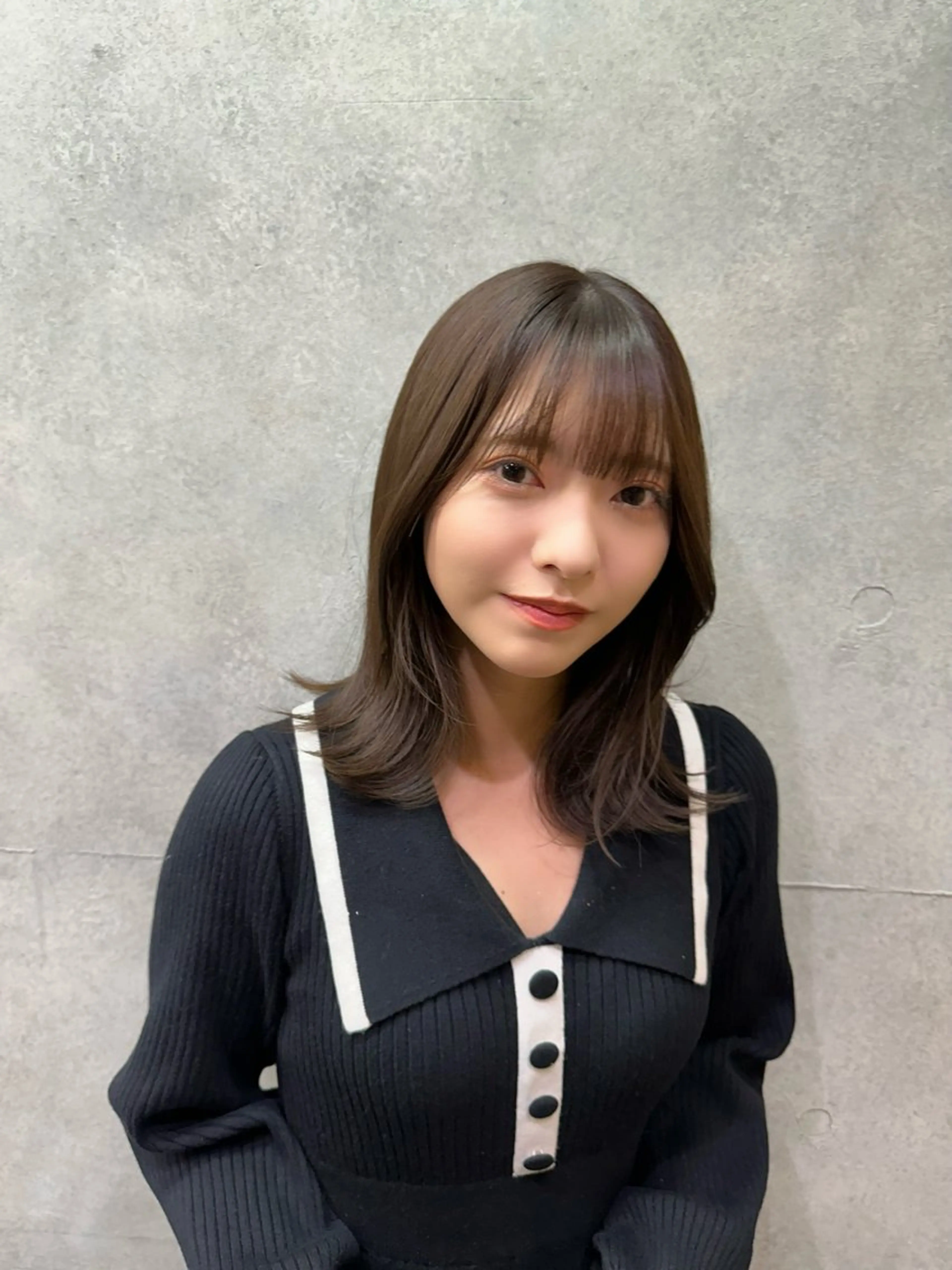 ミディアム カット ヘアカラー トリートメント オシャレ髪✔️ 店長オオキアキヒロのヘアスタイル