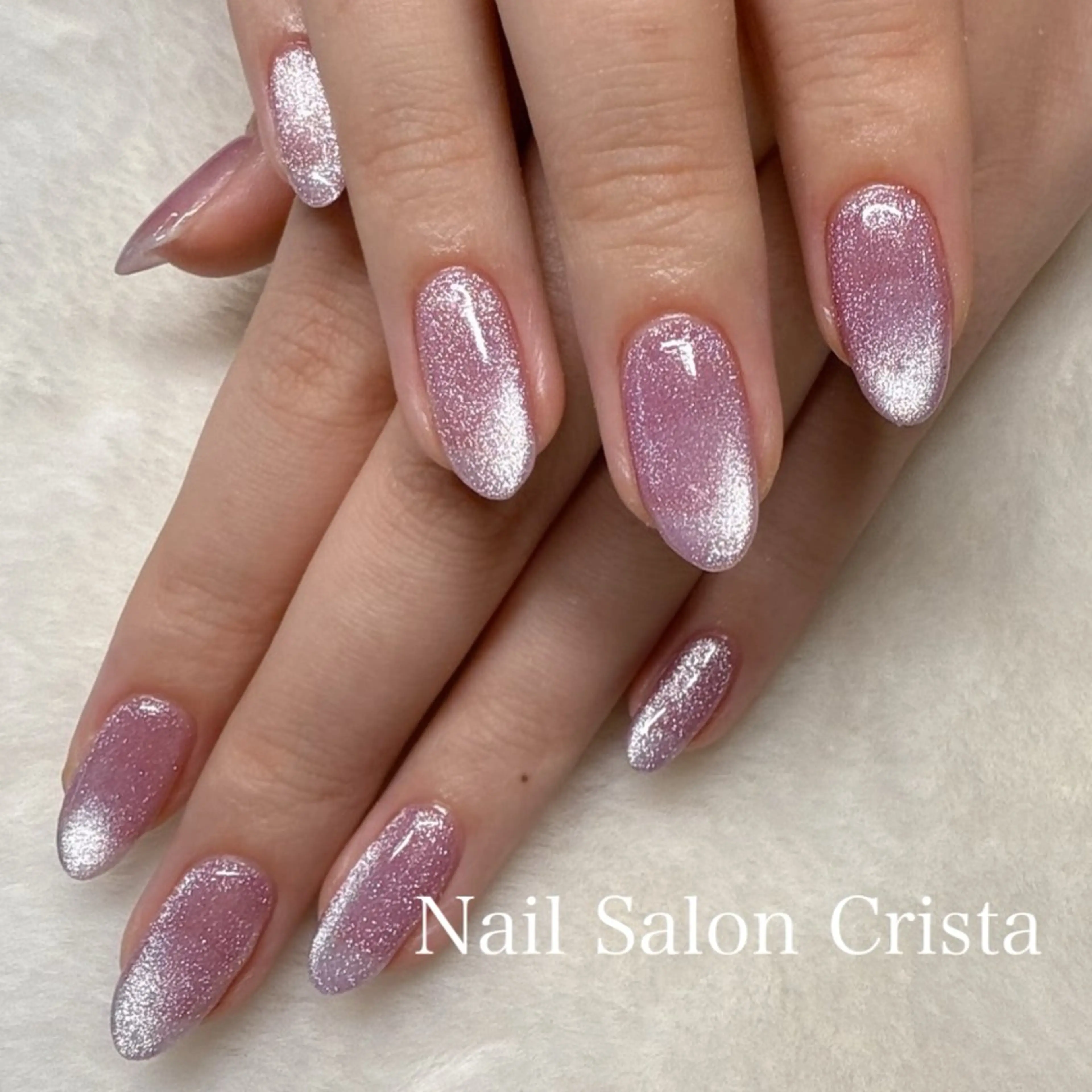 ネイル フットネイル ジェルネイル マグネットネイル オフィスネイル ワンカラーネイル ハンドネイル NAILSALON CRISTA所属・🤍CRISTA yui🤍のネイルデザイン